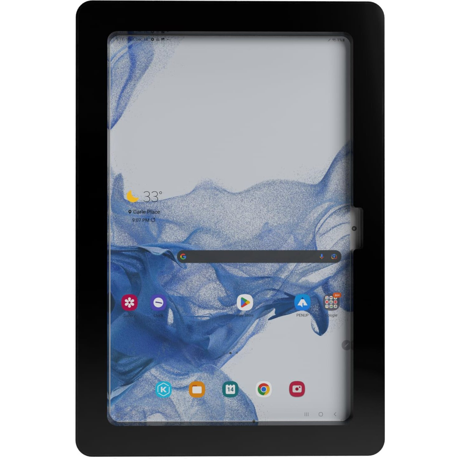 Tabcare Security Anti-Theft Acrylic Vesa Enclosure For Samsung Galaxy Tab A9+ 11 With Wall Mount Kit (Black  Tab A9+ 11)