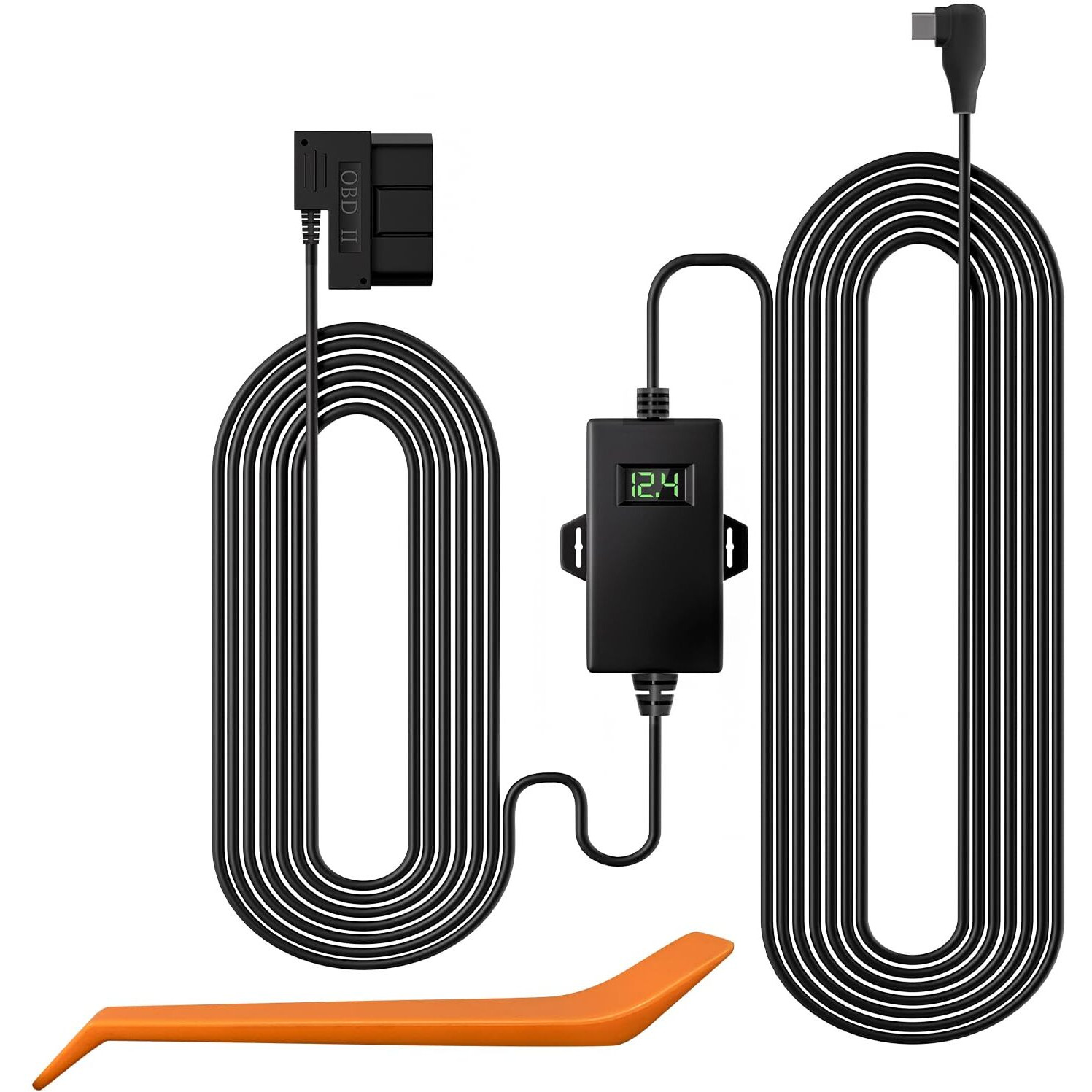 Redtiger Dash Cam Obd Hardwire Kit Power Cable Type Usb C Port 10Ft 12V-24V To 5V For Dash Camera  Low Voltage Protection