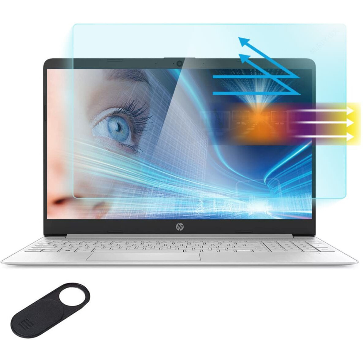 Anti Blue Light Screen Protector For Hp Laptop 15.6"" Hp Pavilion/Hp Envy X360/Probook/Elitebook/Omen  Hp Laptop/Pavilion 15-Eg 15-Eh 15-Er 15-Dw 15-Dy 15-Ef 15-Ee 15-Ed 15T 15Z 15M 255 250 258 256