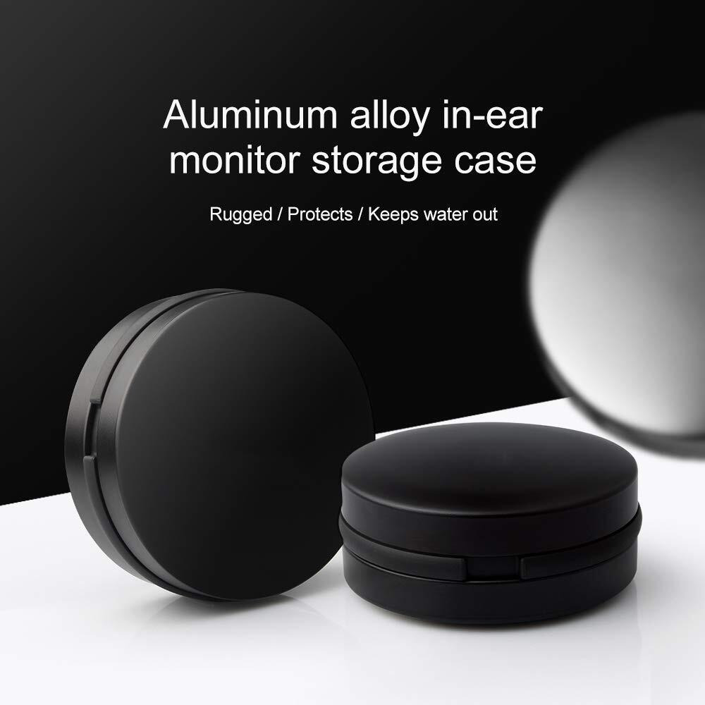 Universal Earbuds Case Mini Storage Hard Earphone Case Protective Waterproof Aluminum Alloy Housing For Trn V80 V10 V20 V60 V90 Kz As10 Portable Travel Carrying Cases (No Logo)