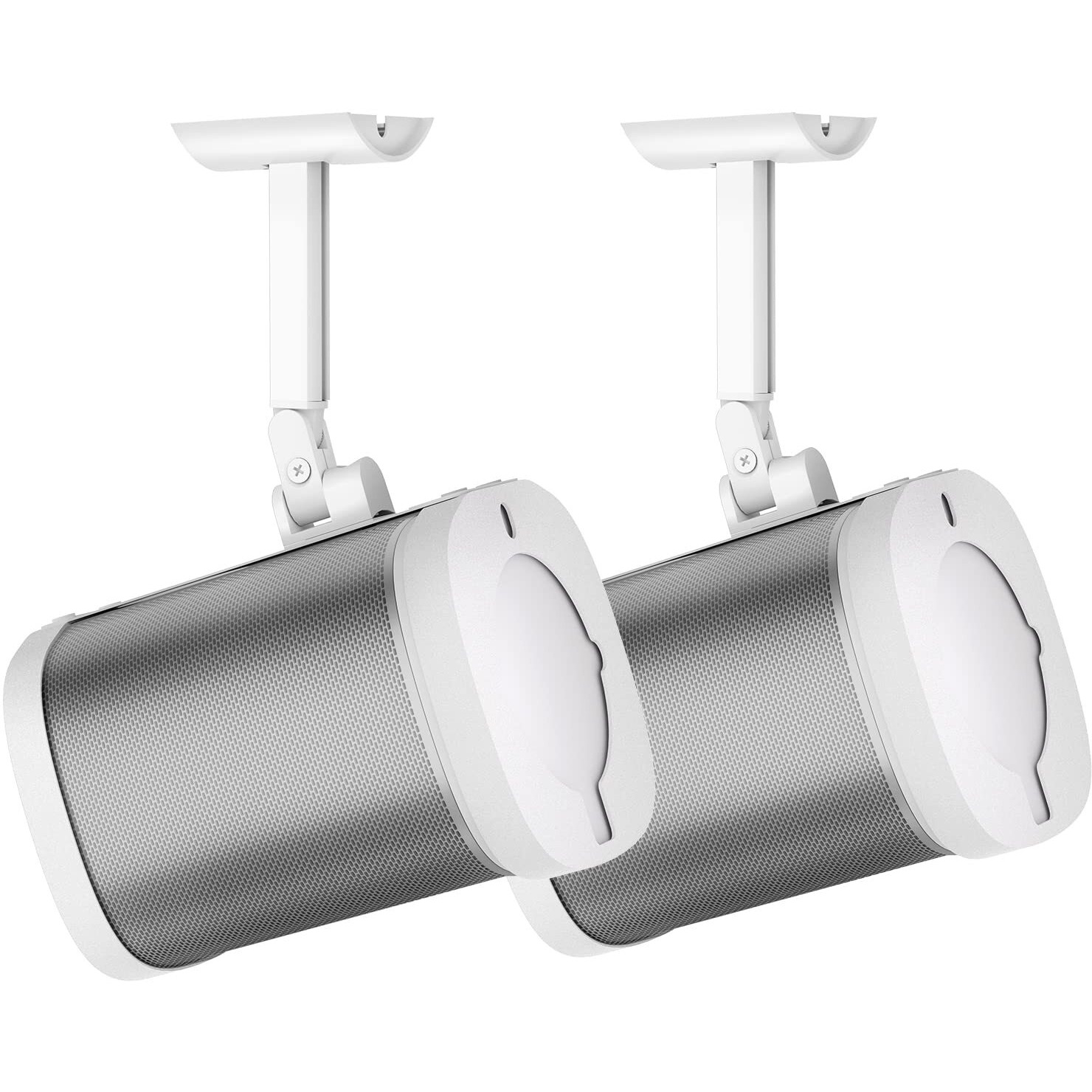 Notiela Speaker Wall Mount And Ceiling Mount For Sonos One  One Sl  Play 1 - Swivel & Tilt Adjustable Mounting Brackets For Sonos One  One Sl  Play1 Speaker Mounts  2 Pack  White