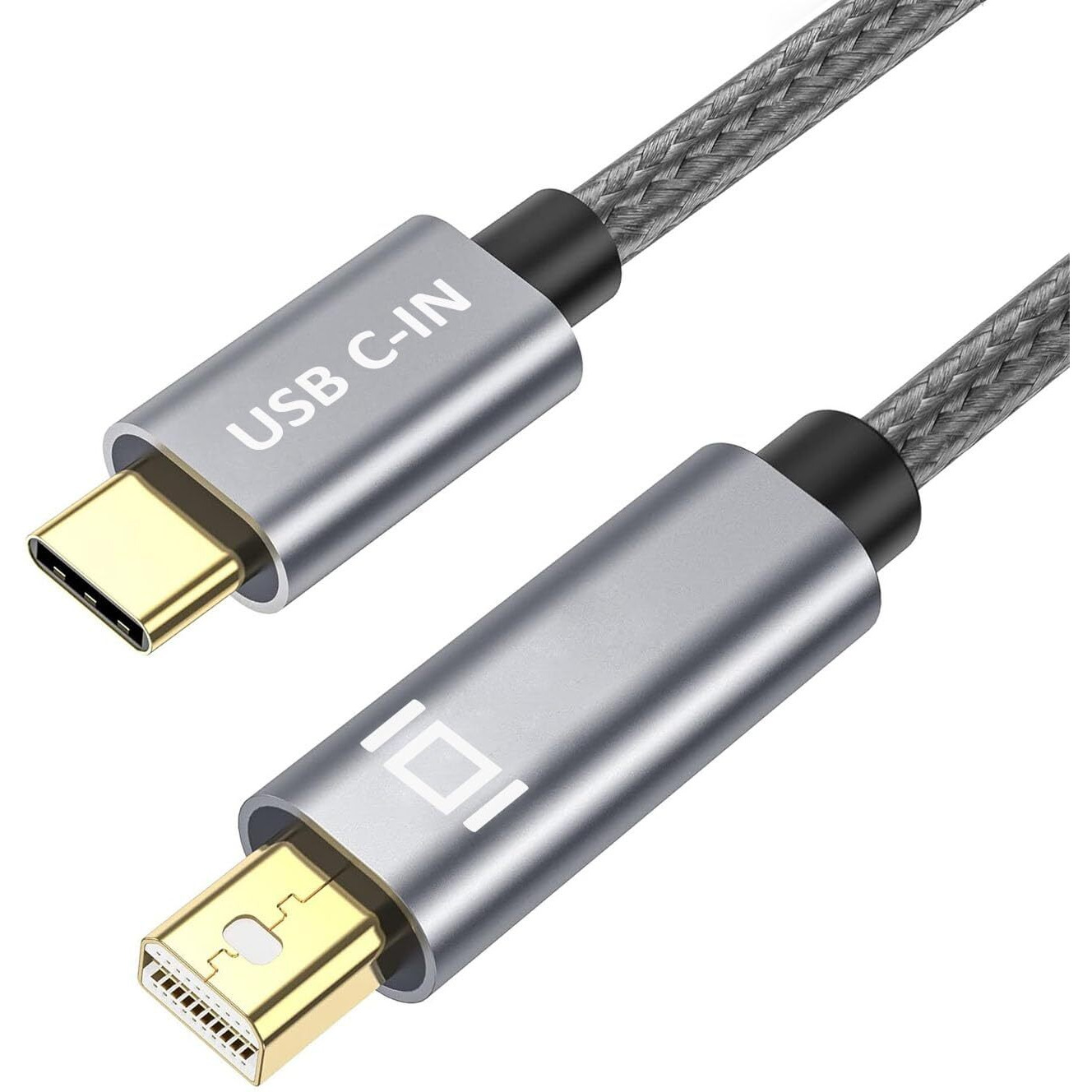 Mobkajui Usb C To Mini Displayport Cable  Thunderbolt 3 Cable To Mini Dp 6.6Ft/2M  Compatible For Macbook Pro/Air 2024-2016  Surface Book2  Galaxy S21/9/10/20 (Not For Thunderbolt 2)