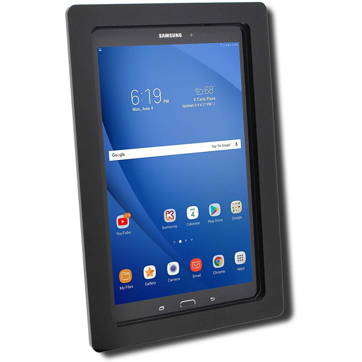Tabcare Security Anti-Theft Acrylic Vesa Enclosure For Samsung Galaxy Tab A7 10.4 Sm-T500 With Wall Mount Kit (Black  Tab A7 10.4)