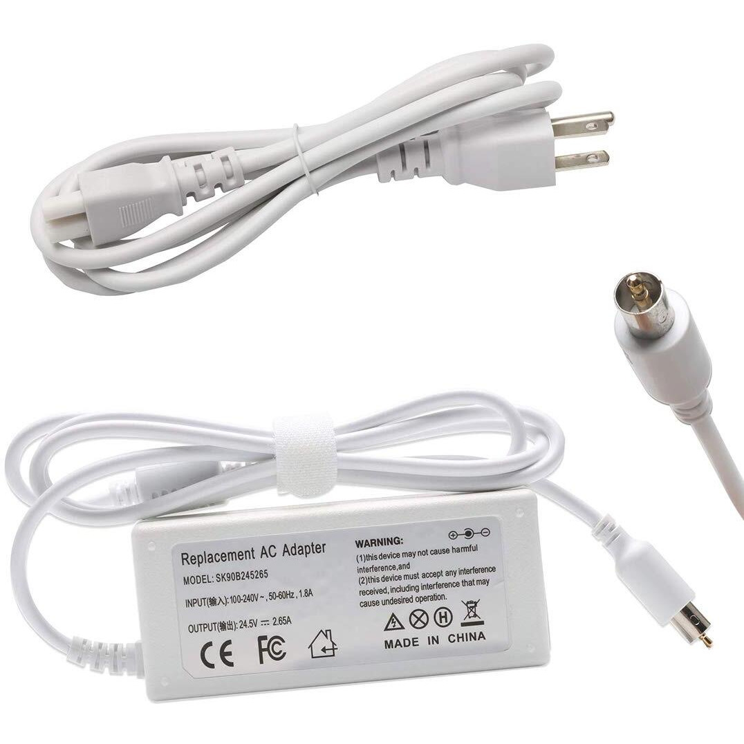 New 65W 24.5V 2.65A Replacement Ac Adapter Laptop Charger Compatible With Apple Powerbook Ibookg4  Ibook G4 Series 15.2-Inch With Size 7.7Mmx2.5Mm