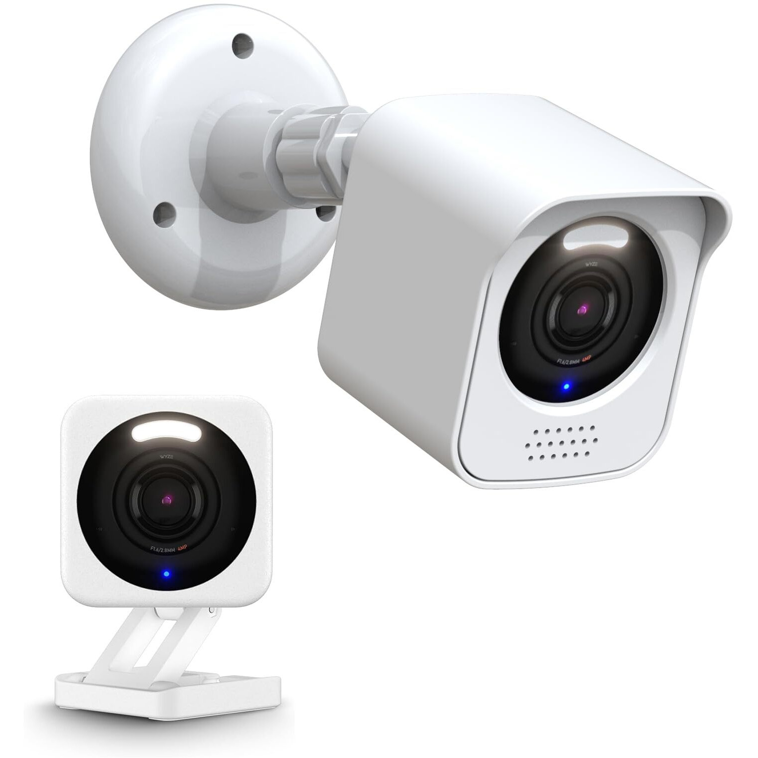 Kmouants All-New Wyze Cam V4 Camera Surveillance Mount  Compatible With Wyze Cam V4 Only Weatherproof Protective Housing And 360 Degree Adjustable Mount (Wyze Camera Are Not Included)