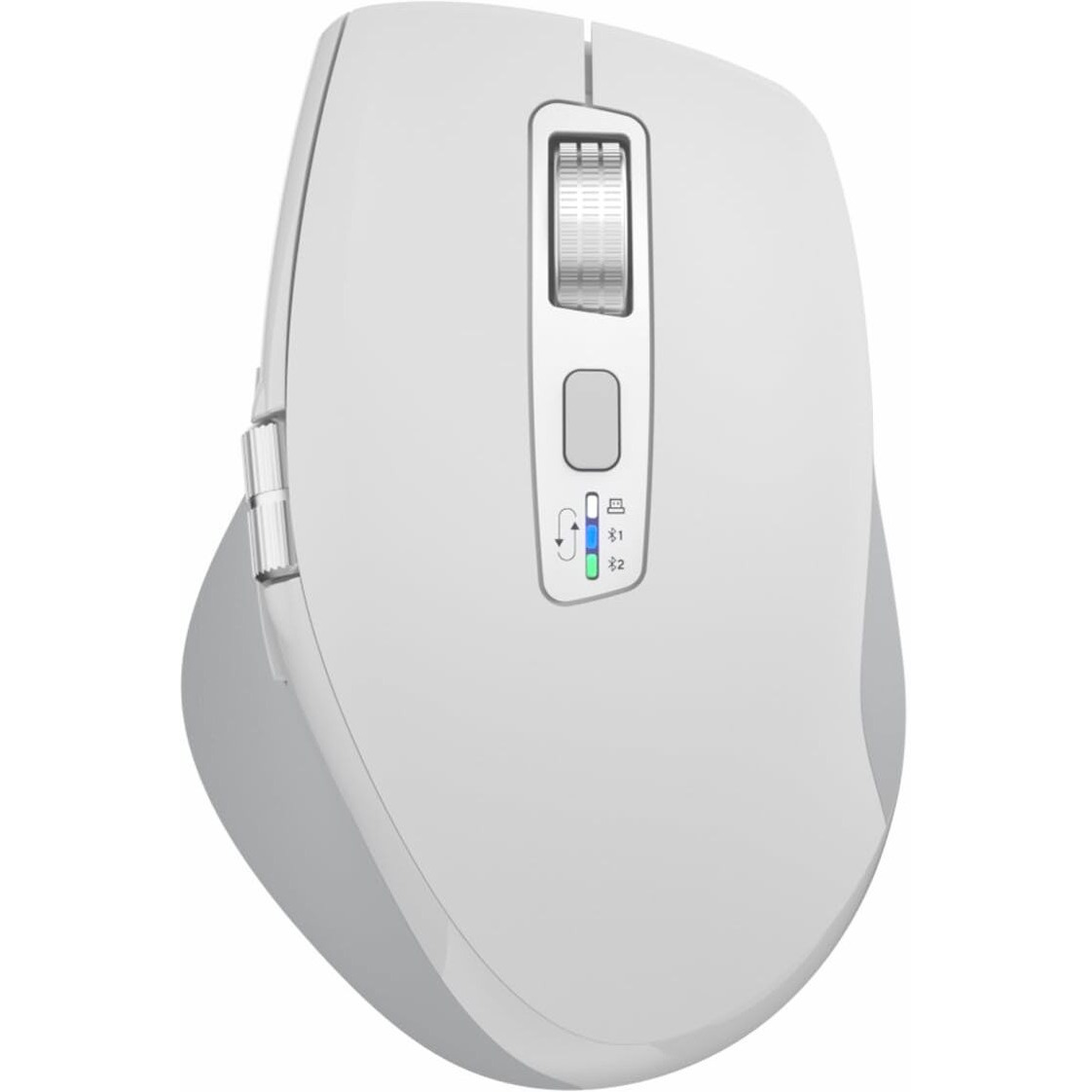 Infinmind Wireless Bluetooth Mouse With Smart Flying Scroll  Thumb Scroll Ergonomic Mice  Silent Multi-Device Mouse For Computer  Laptop  Ipad  Tablet  Macbook (White)