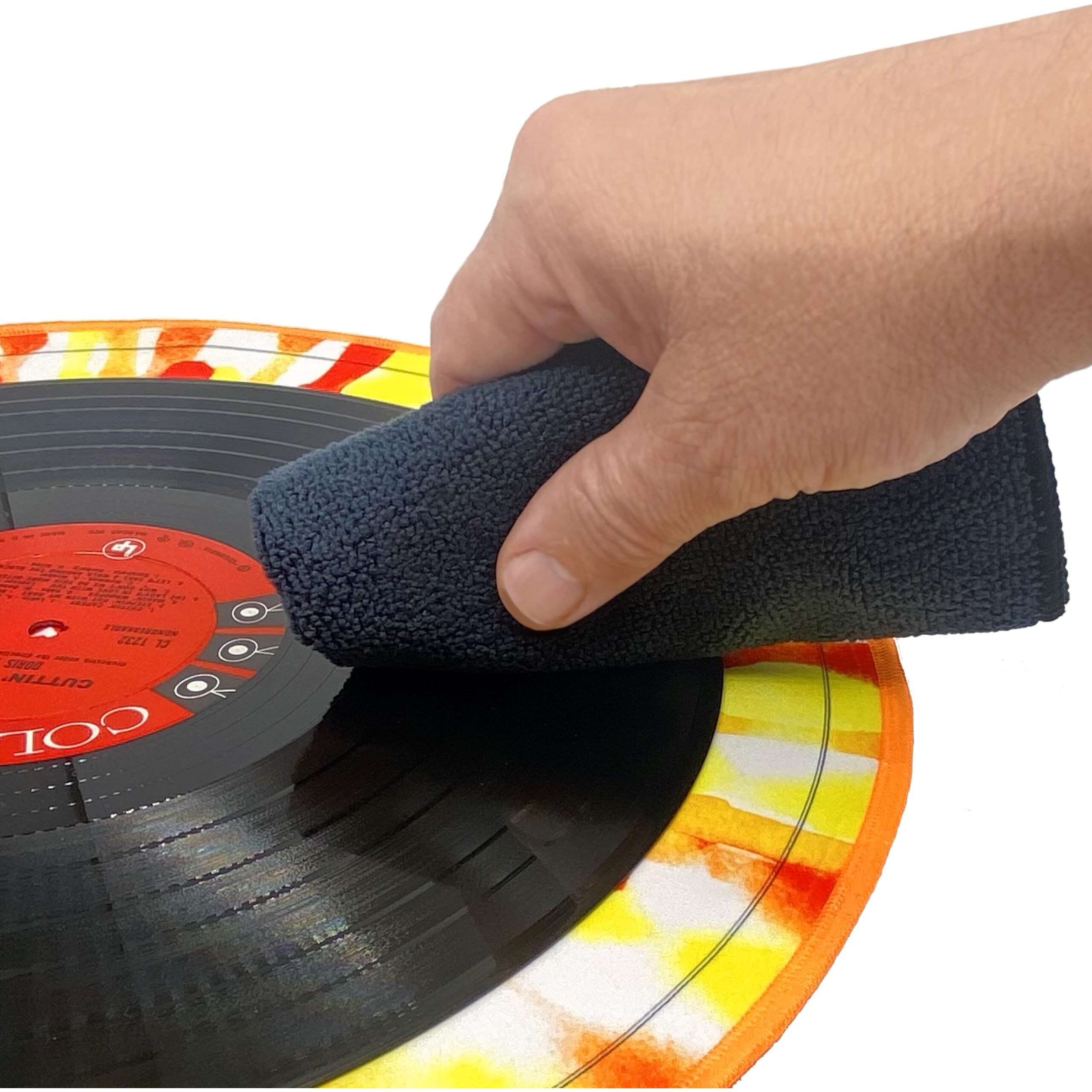 Groovewasher Microfiber Cleaning Cloth For Vinyl Records - 12"" X 12"" (Pack Of 3) - Premium Quality  Extra Soft  Pre-Washed  Absorbent For Use With Record Cleaning Solution And Removing Dust