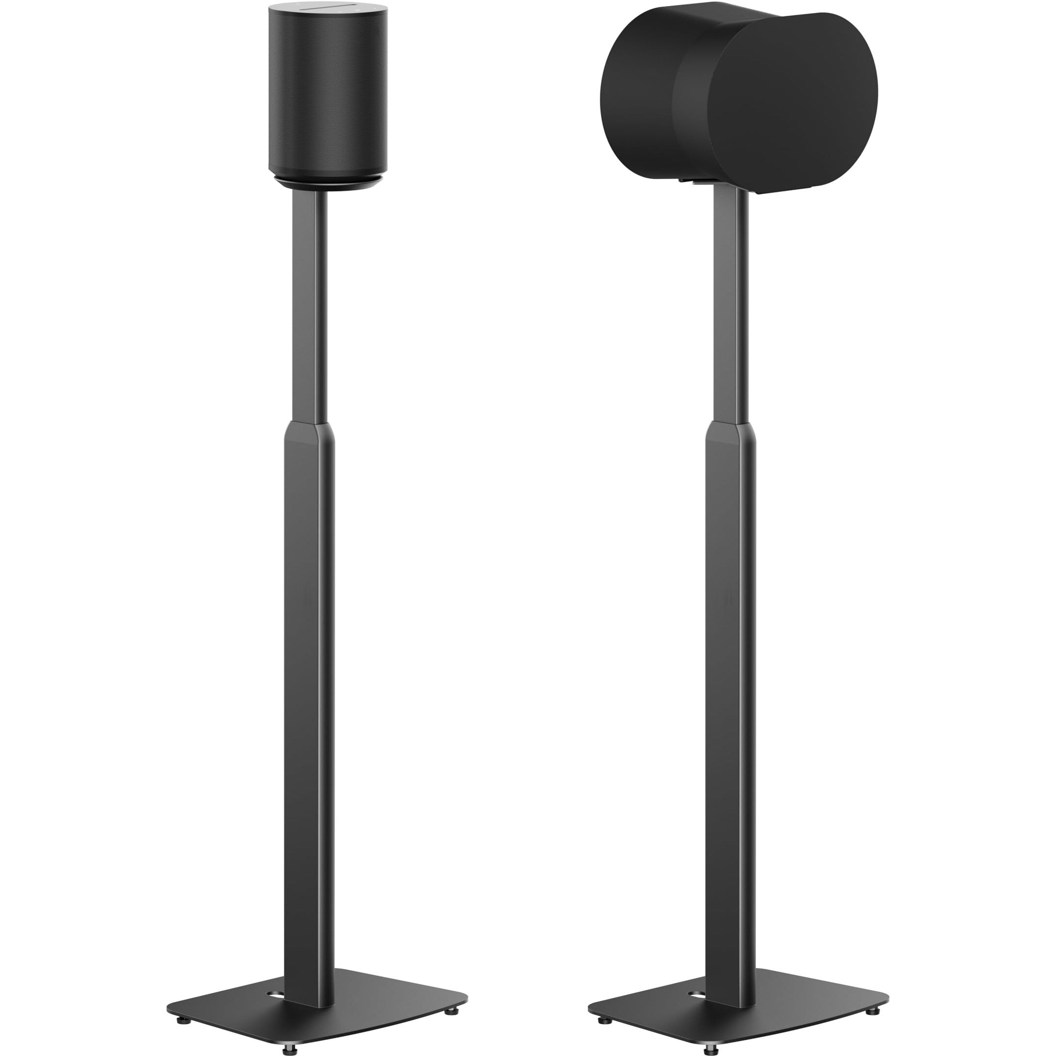 Ynvision.Design Adjustable Floor Stand Compatible With Sonos Era 100 And Era 300 - Black - 2 Pack | (Pair) | Package Includes Mounting Options For Both Speakers
