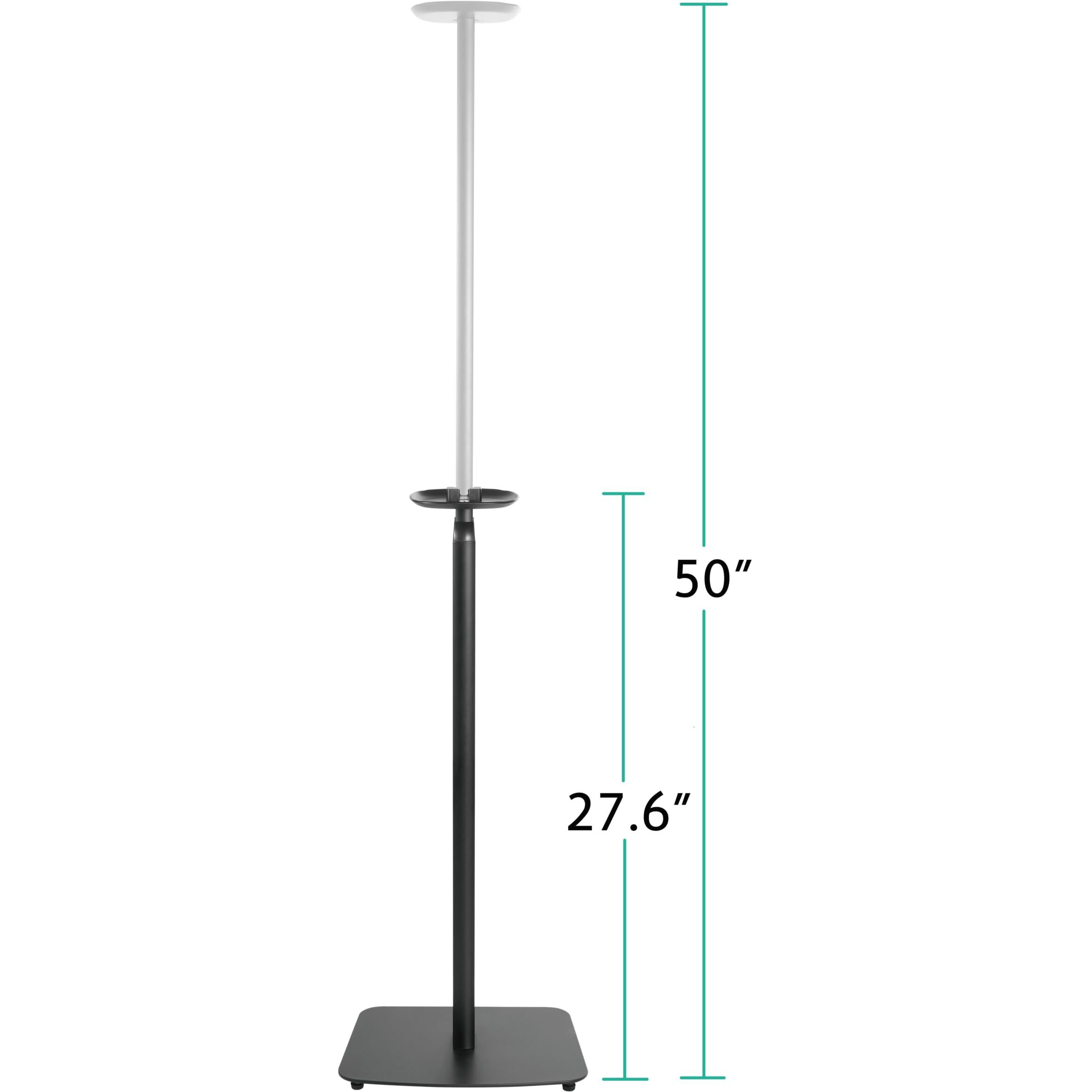 Ynvision.Design Adjustable Floor Stand Compatible With Sonos Era 100 And Era 300 - Black - 2 Pack | (Pair) | Package Includes Mounting Options For Both Speakers