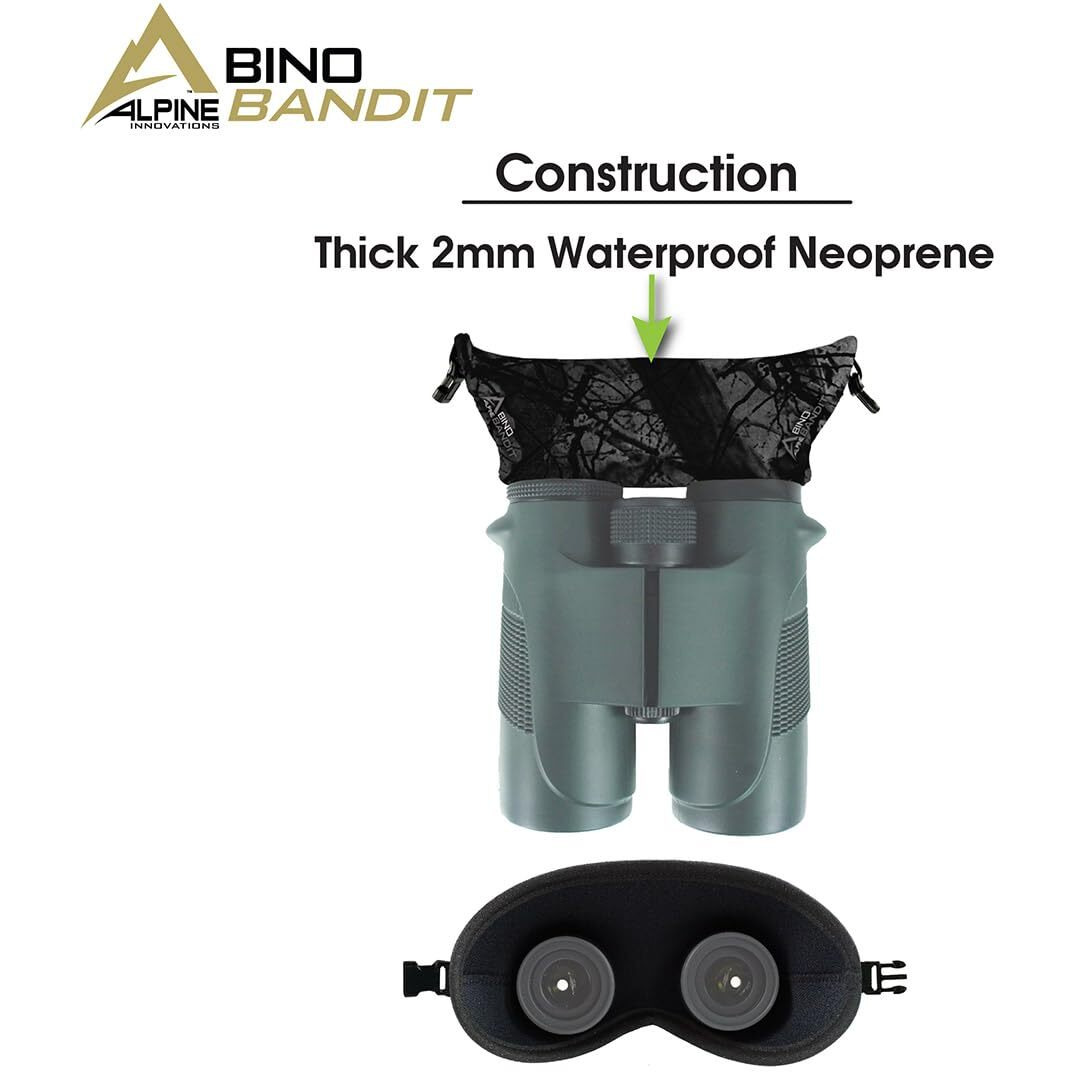Slicker Bino Bandit - Blocks Glare  Improves Visual Acuity And Reduces Eye Fatigue. Fits All Binoculars. (Stealth Bronze)