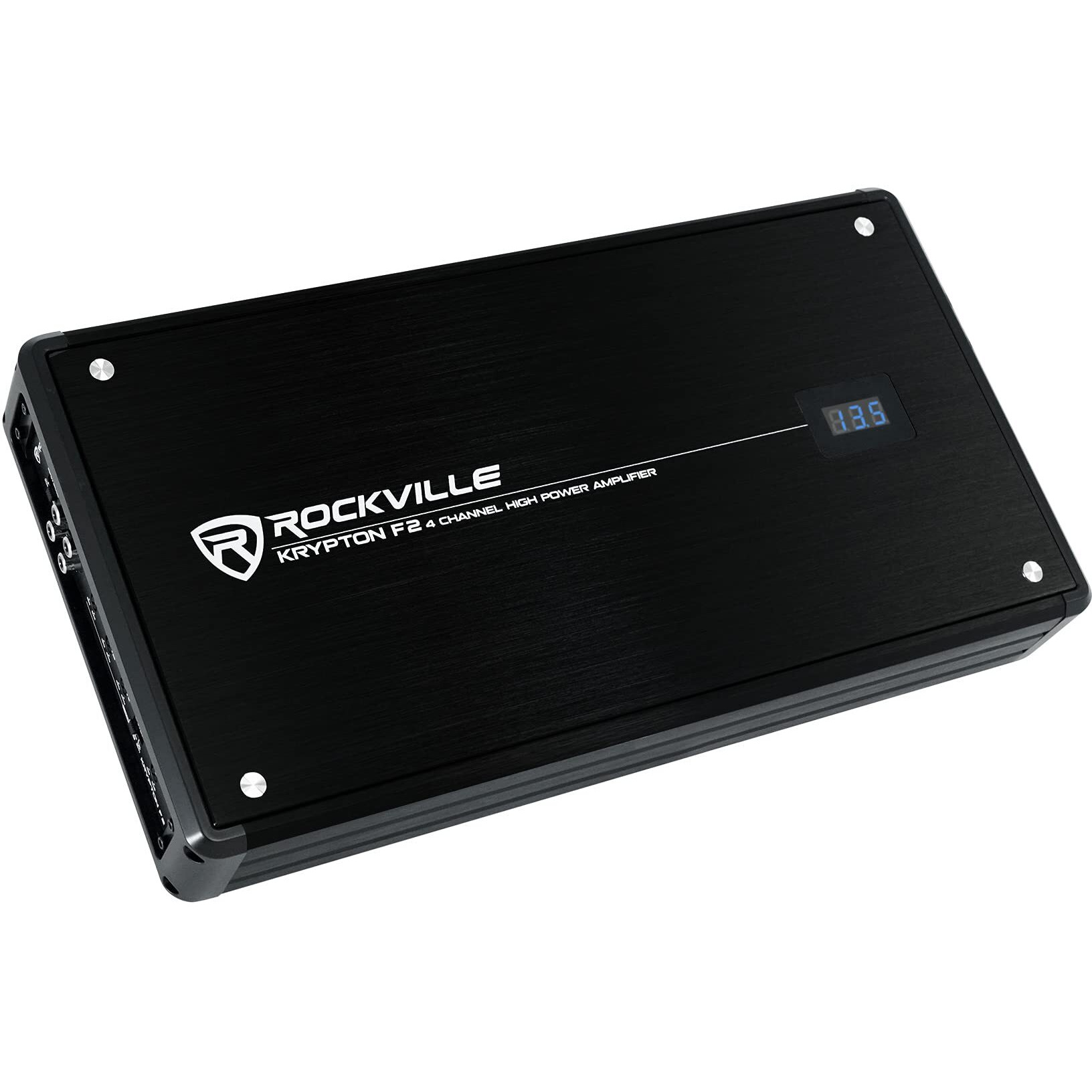 Rockville Krypton F2 2400W Peak/600W Rms 4 Channel Amplifier Car Stereo Amp