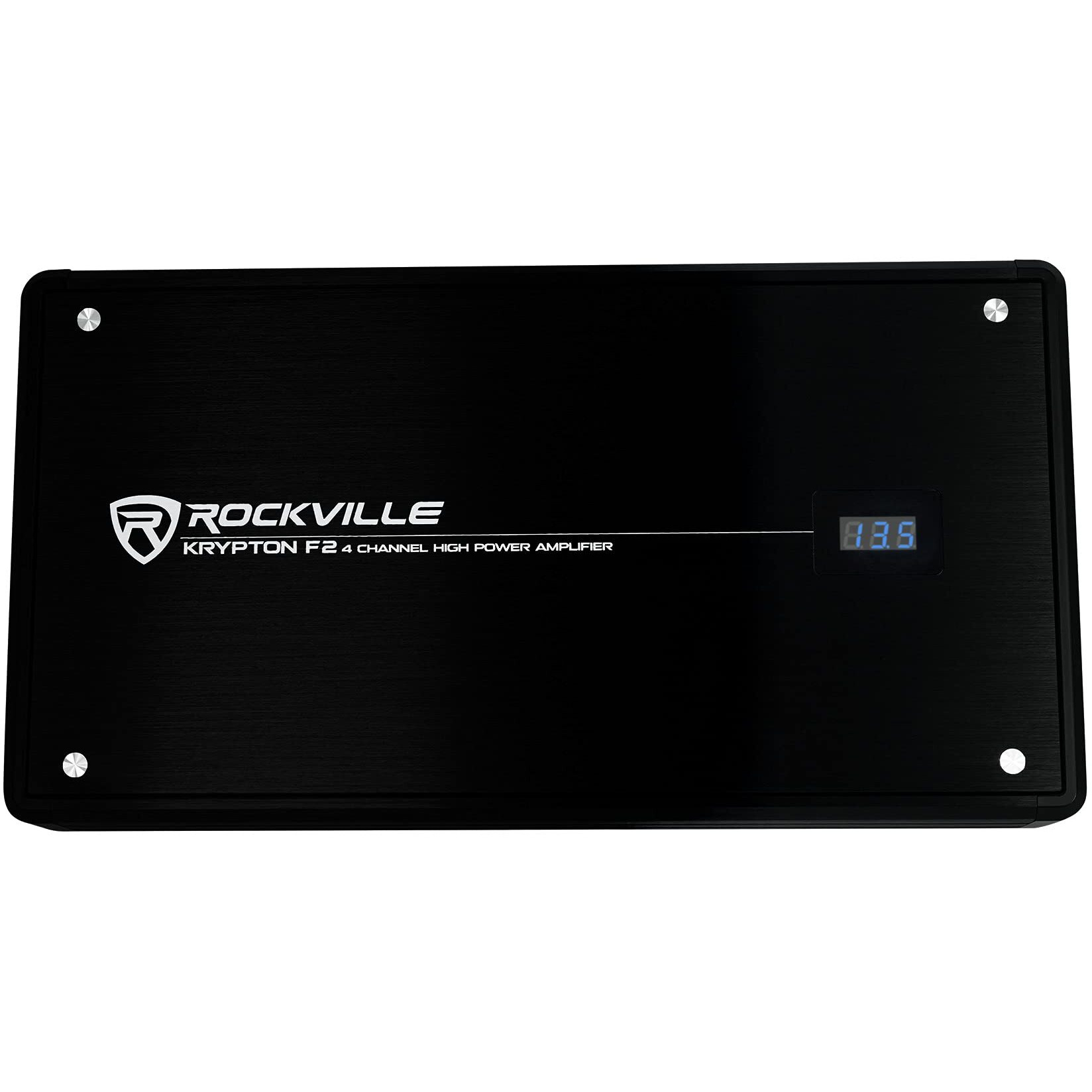 Rockville Krypton F2 2400W Peak/600W Rms 4 Channel Amplifier Car Stereo Amp