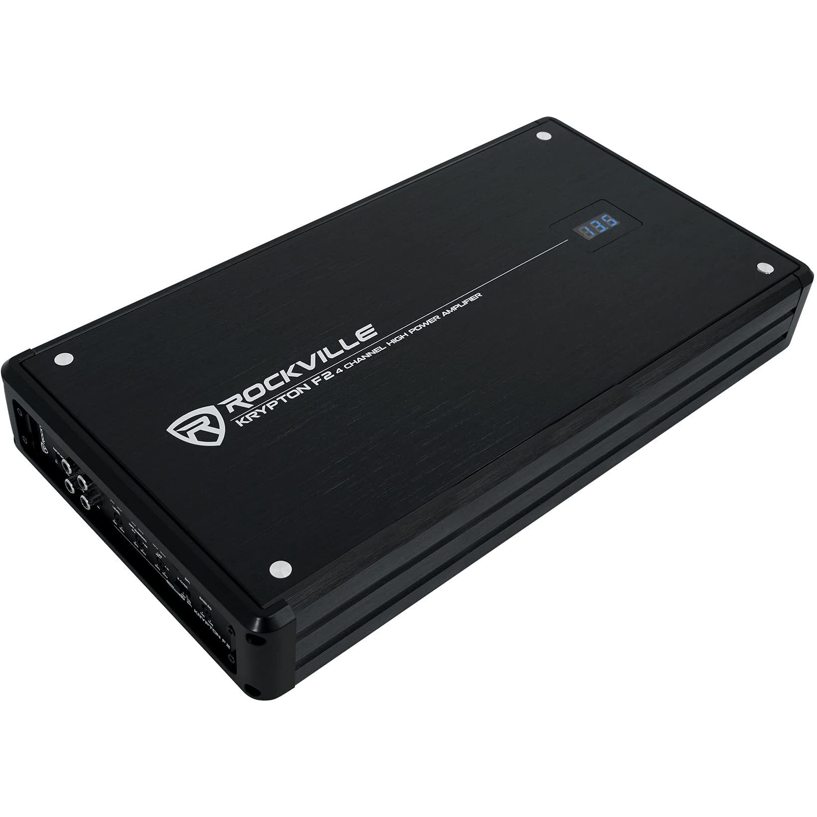 Rockville Krypton F2 2400W Peak/600W Rms 4 Channel Amplifier Car Stereo Amp