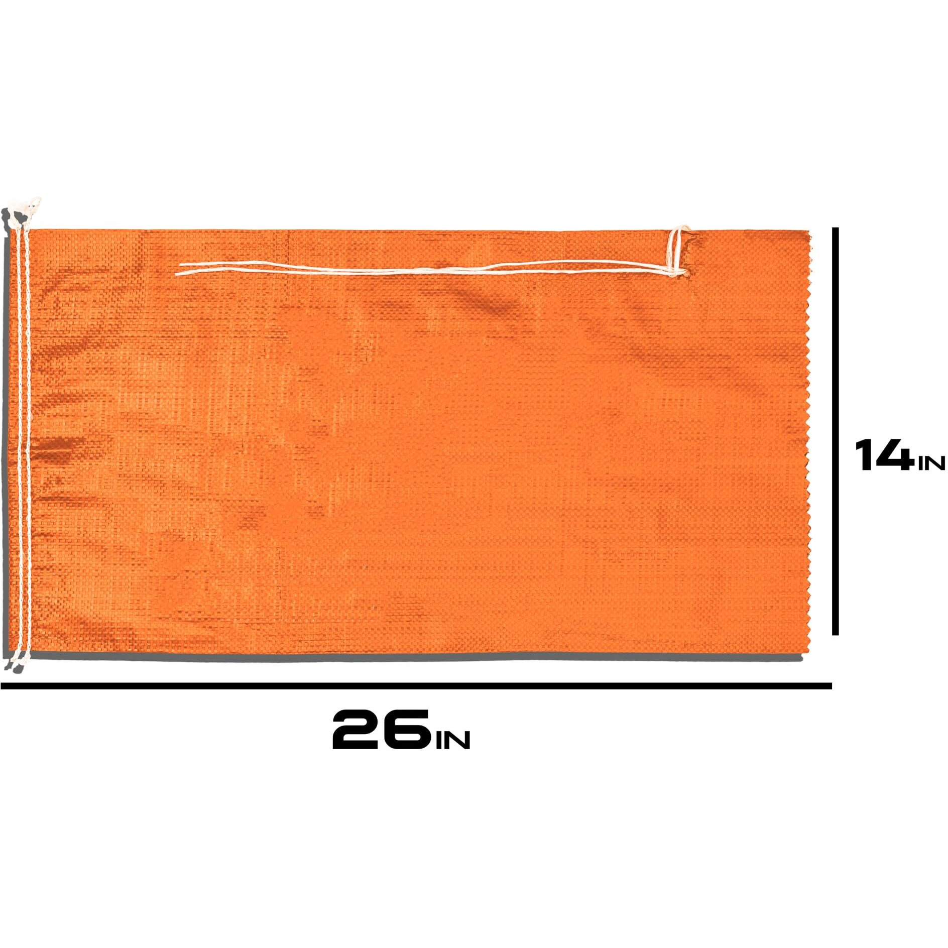 (Not Made In China) Heavy Duty Sand Bags For Flooding  Empty W/Tie Strings  Uv Protection For 1600 Hours  Flood Water Barrier Sandbags 14In X 26In  Sandbag For Weight  50Lb Capacity (250 Bags)