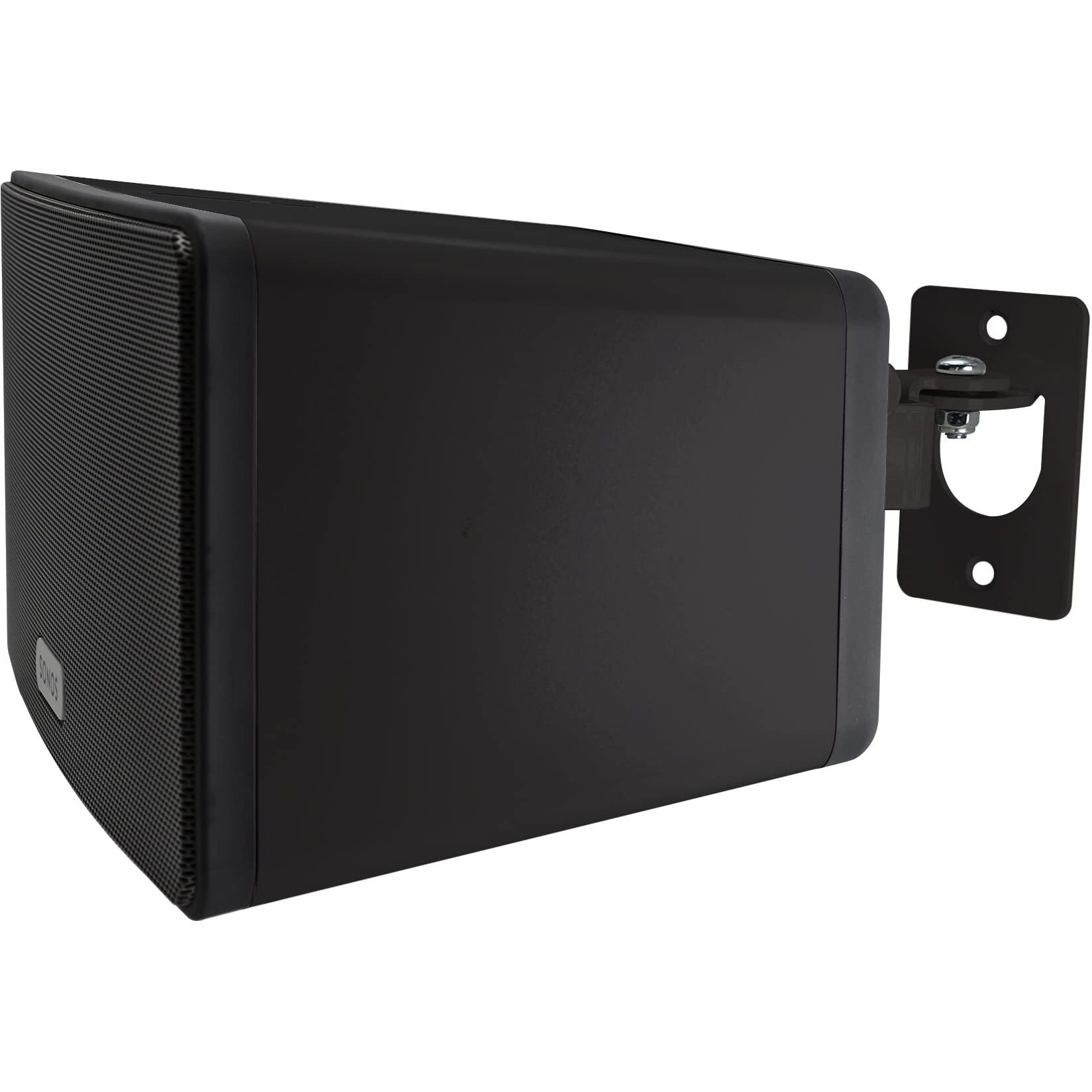 Play 3 Wall Mount Black  Compatible With Sonos Play3  Adjustable Swivel & Tilt Mechanism  Mounting Bracket Includes All Fixings