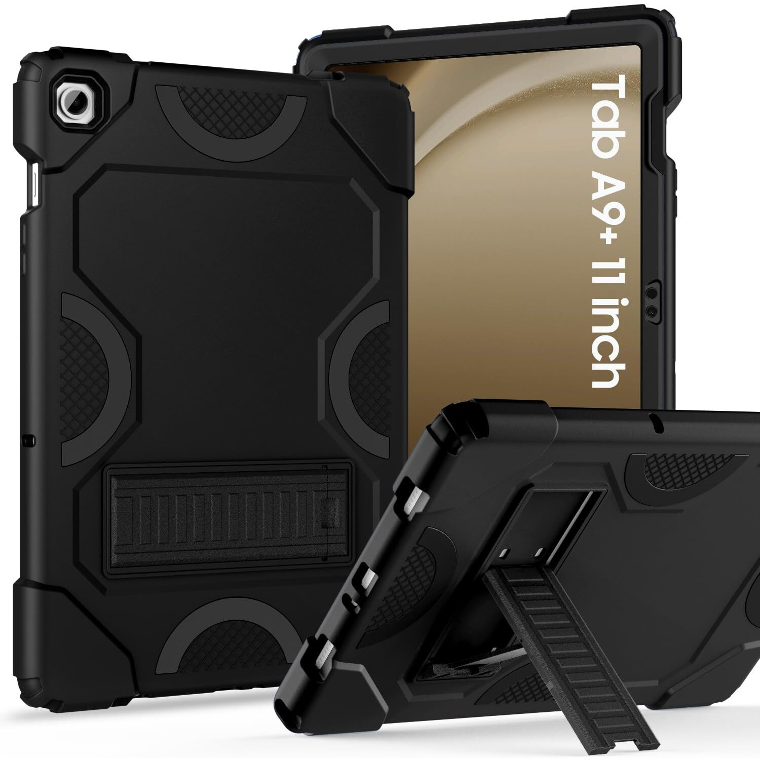 Mariwivi Case For Samsung Galaxy Tab A9+ 11 Inch 2023 Model (X210/X216/X218)  Heavy Duty Shockproof Rugged Protective Case For Galaxy Tab A9 Plus Tablet (Black)
