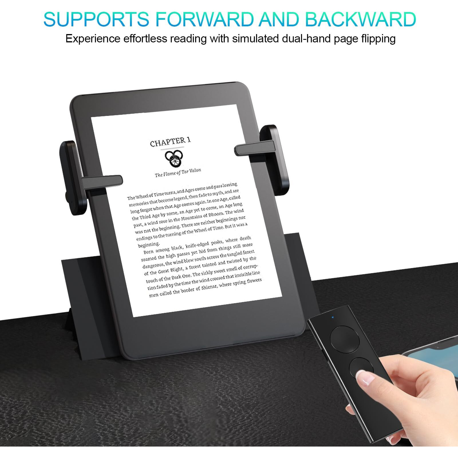 Remote Page Turner 2 Pack For Kindle  Support Forward & Backward  Compatible With Paperwhite Oasis Kobo Ereaders