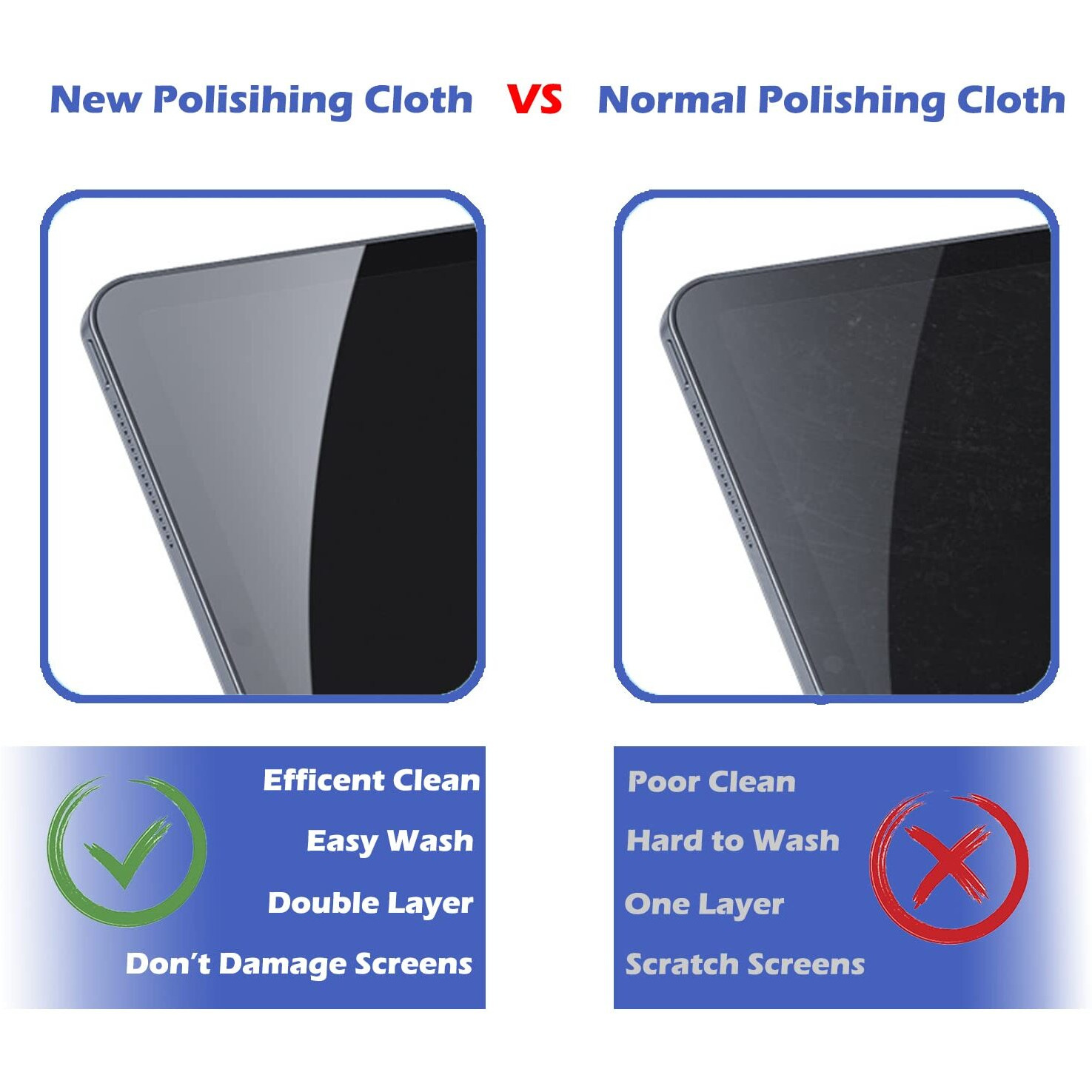 2 Pack Polishing Cloth For Apple  Microfiber Cleaning Cloth  Soft And Nonabrasive Material Compatible With Mac And Other Smart Devices Screen