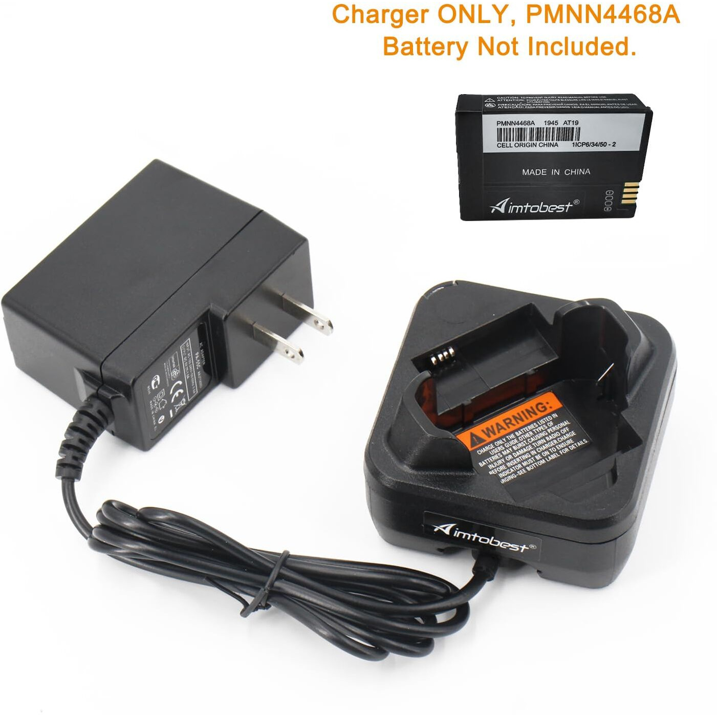 Aimtobest Pmln7109A Pmln7109 Pmln7094 Charger Compatible For Motorola Tlk100 Sl300 Sl300E Sl3500E Sl1M Sl1600 Sl2600 Radios Pmnn4468A Pmnn4468