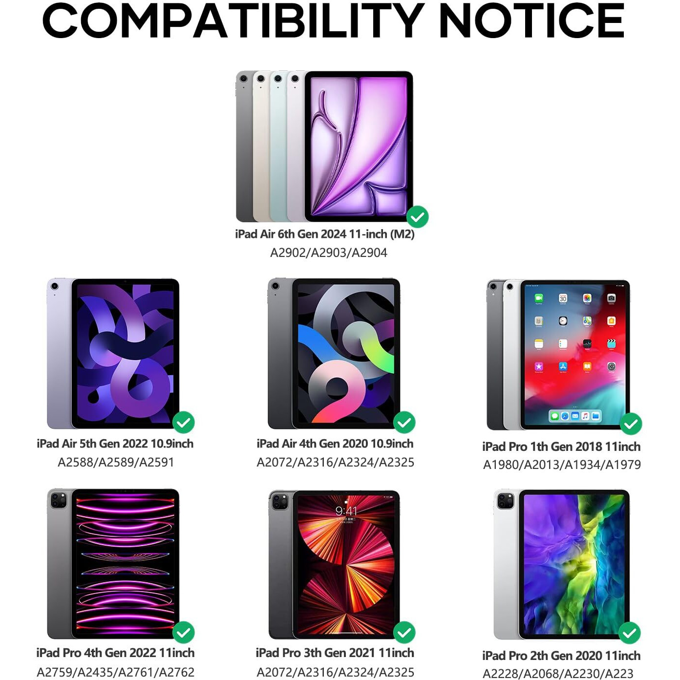 Vowubo Keyboard Case For Ipad Air 6Th Gen 11-Inch (M2) Magic Detachable Rotating  Ipad Air 5Th/4Th Gen  Ipad Pro 11 Inch Case With Wireless Keyboard Colourful Backlit  Built-In Pen Holder  Purple