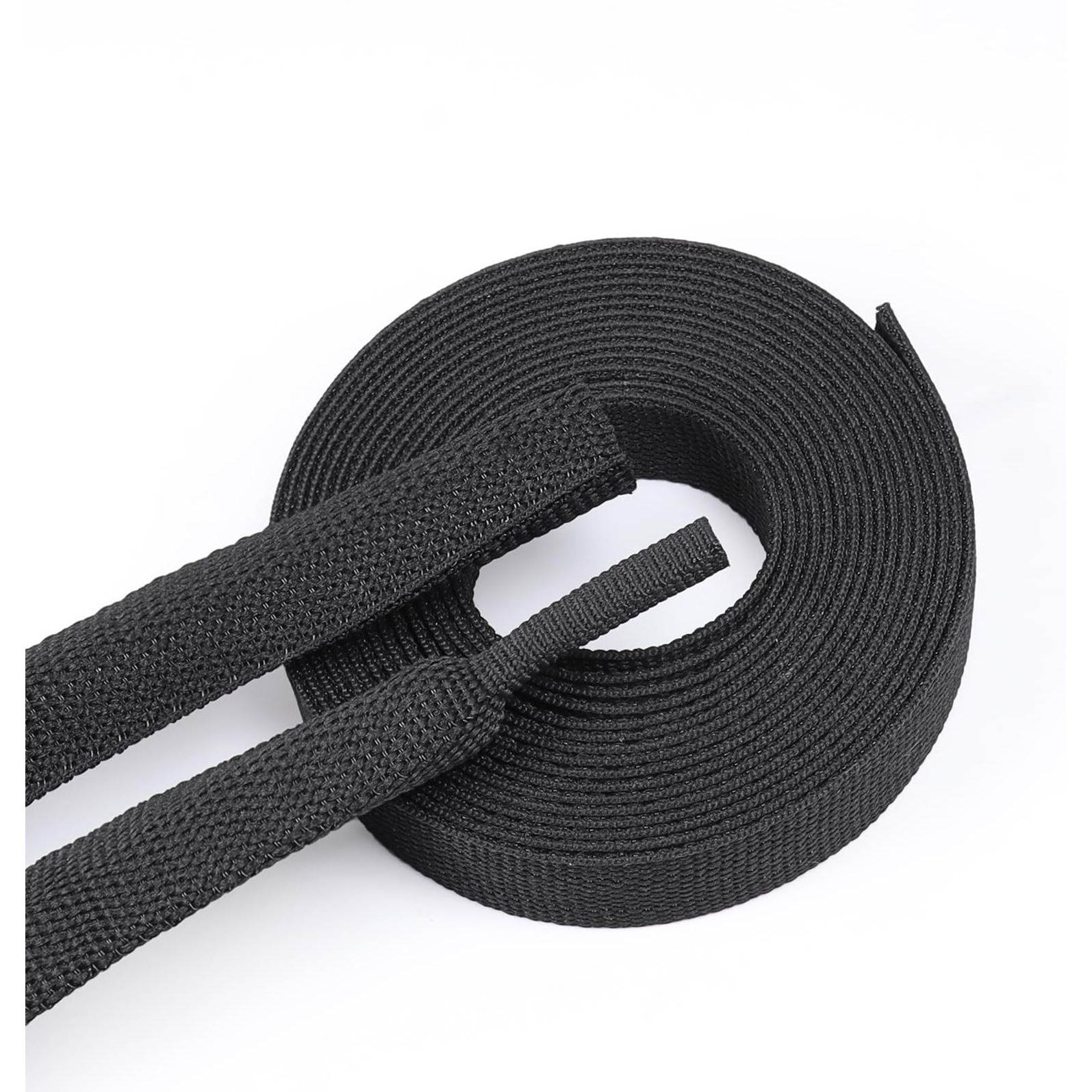 Buyuneed Heat Shrinkable Braided Sleeving 21 Ratio- Abrasion Protection Flexibility Wiring Harness Cable Sheath (3/4Inch  30Ft)