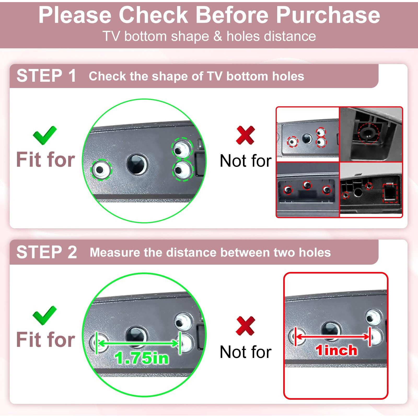 Metal Stand For Lg Tv Legs Replacement  Only For Lg 70"" 75"" Tv Models We List  For 70Uj6570 70Uj657A 70Uj6520 70Uk6570 70Um7370 70Un6950 70Un7070 75Uj6500 75Uj6470 75Uj6520 75Un7370Puc With Screws