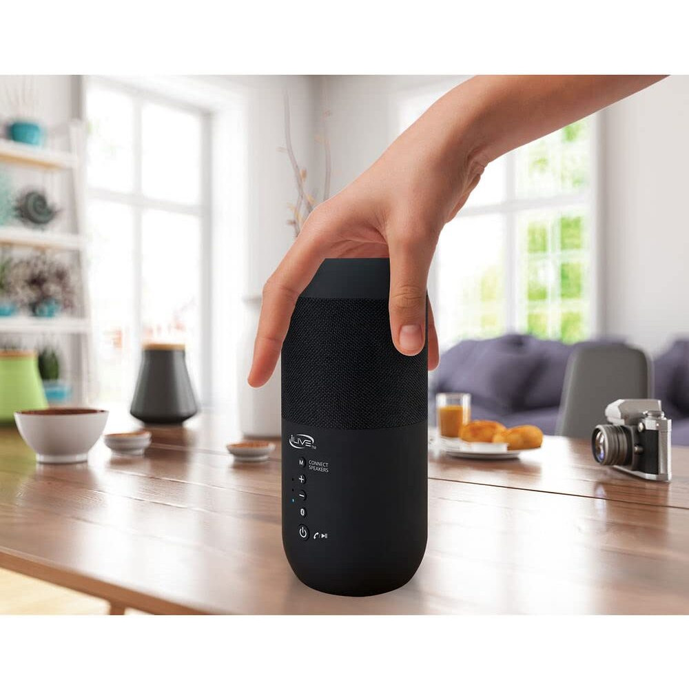 Ilive Isbw240Bdl Isbw240Bdl Bluetooth Indoor And Outdoor Waterproof Speakers With Removable Stakes  2 Count  Black
