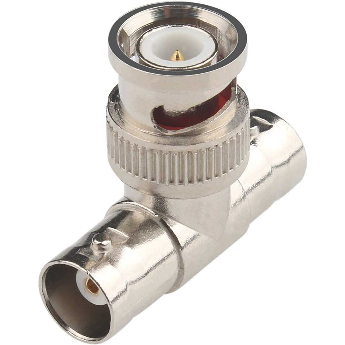 Fanbalunke Bnc Splitter Adapter 7 Pcs Bnc Male To 2 Female Coax Connector Bnc Triple Tee T Adapter Bnc 3 Way T Type Plug For Coaxial Cable Cctv Survelliance Camera