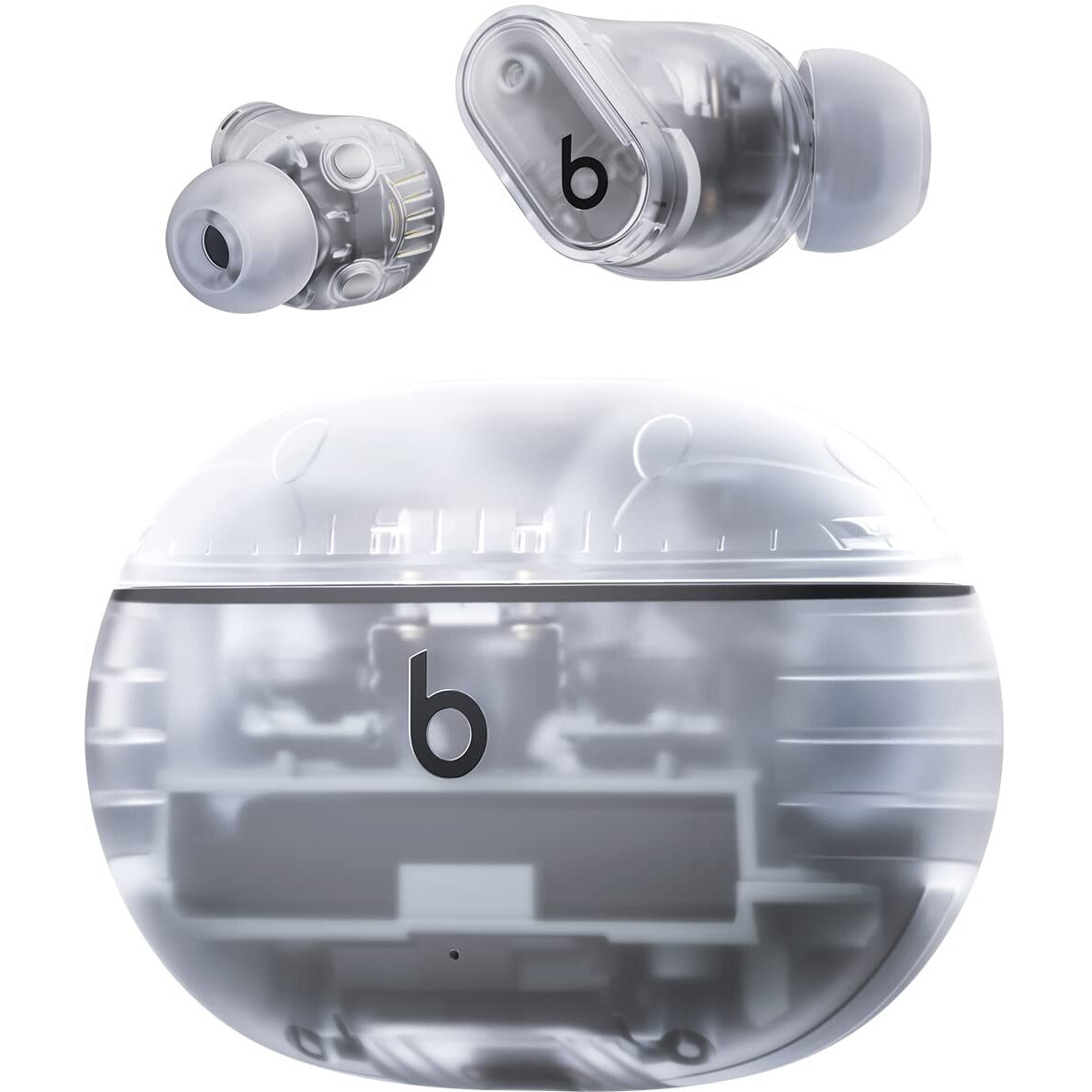 Beats Studio Buds + True Wireless Noise Cancelling Earbuds - Transparent (Renewed Premium)