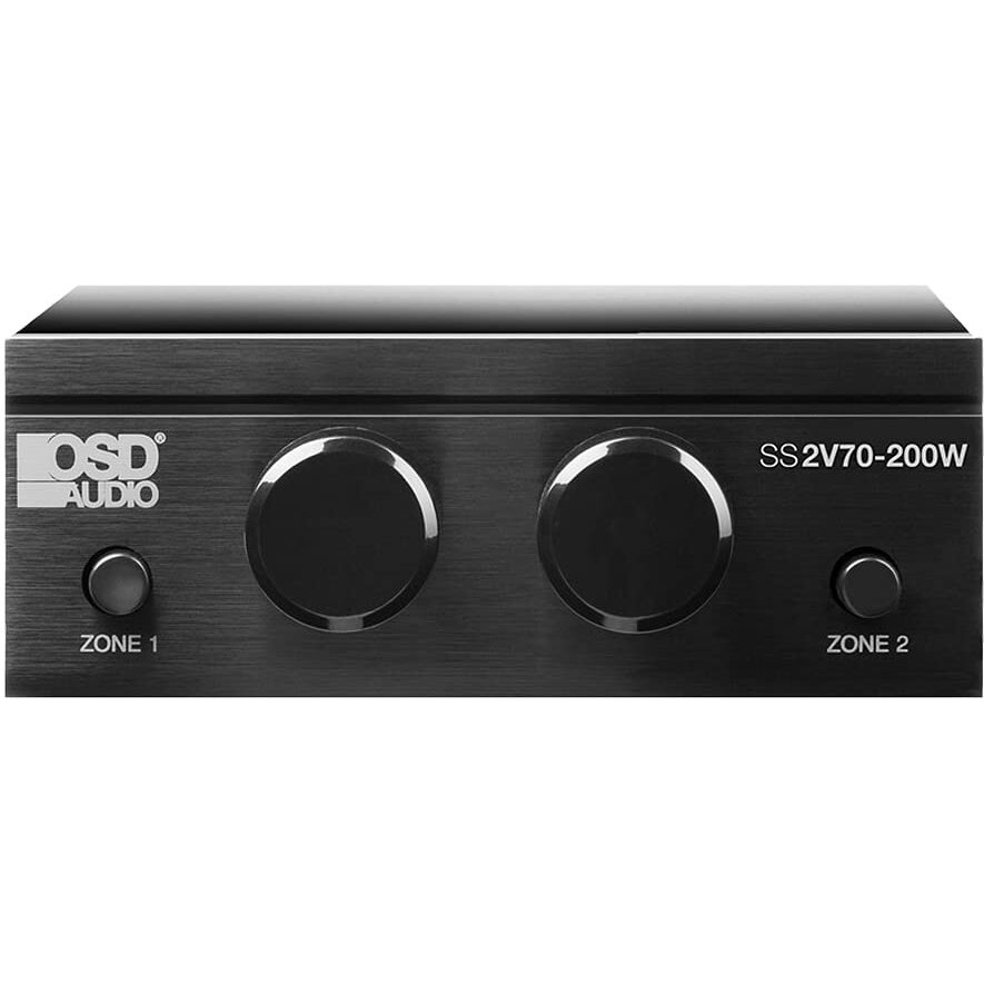 Osd 70V 2-Zone Speaker Selector W/Volume Control  Direct Pass Through  Daisy Chain (200W)
