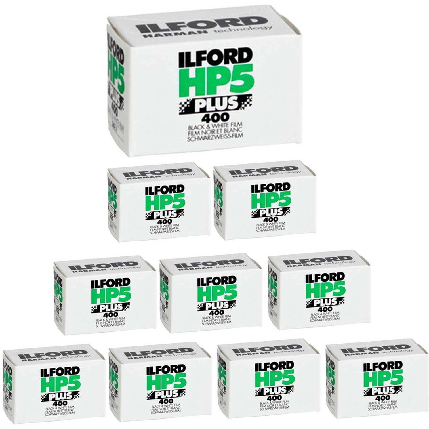 Ilford Hp5 Plus  Black And White Print Film  35Mm  Iso 400  36 Exposures (10 Pack)
