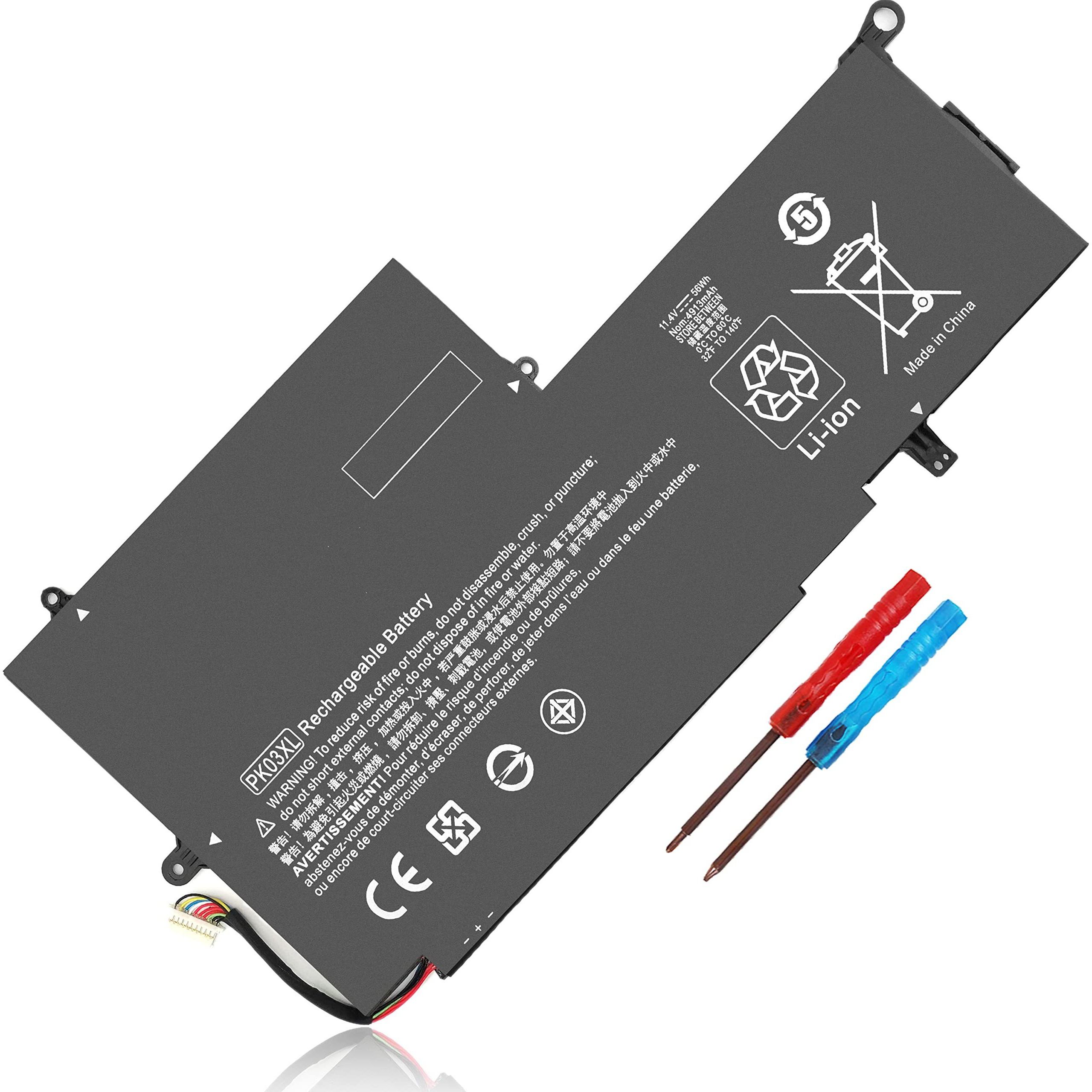 Pk03Xl 789116-005 Battery For Hp Spectre X360 13-4101Dx 13-4102Dx 13-4103Dx 13-4105Dx 13-4100Dx 13-4110Dx 13-4001Dx 13-4002Dx 13-4005Dx 13-4116Dx 13-4197Dx 13-4125Nr 13-4195Nr 13-Y034Cl 13-Y0Xx