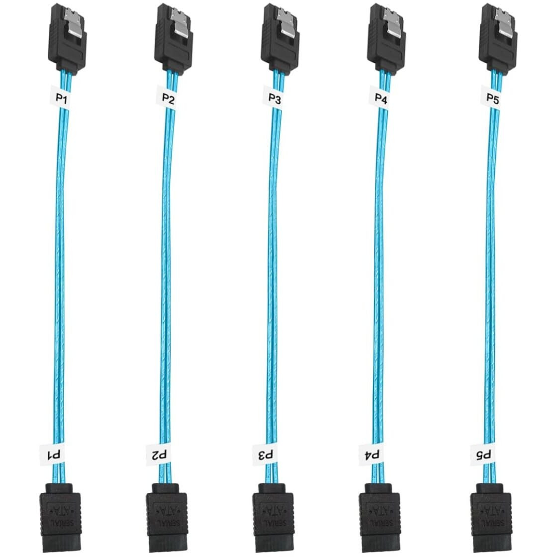 Adcaudx 5Pack Sata Iii Cable8 Inch Short-Sata Cable Thin-Sata Cables 0.2M Straight Sata To Sata 6Gb Cable Flexible-Sata Data Cable For Hard Drive Sdd  Hdd (0.6Ft)