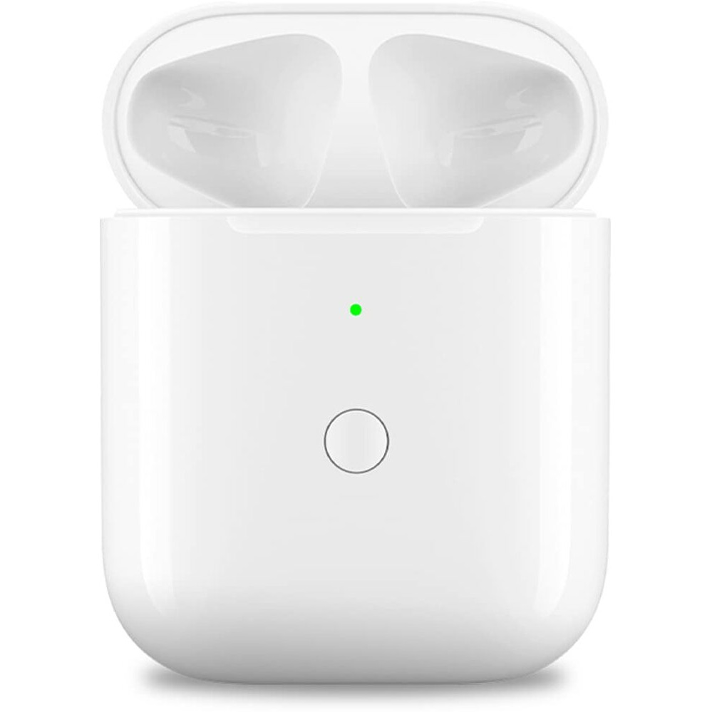 Replacement Airpod Charging Case Compatible With Airpods 1St 2Nd Generation Wireless Charging Case 550Mah Bluetooth Pairing Sync Button (No Earbuds)