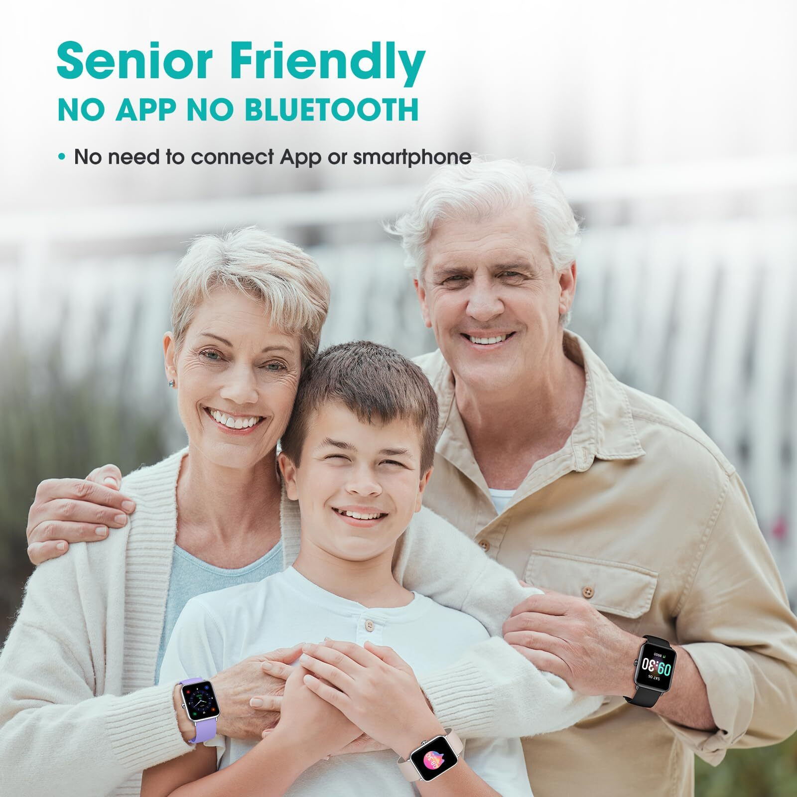 Imzuc Smart Watch For Senior Pedometer  No App/Phone Required Step Tracker  Waterproof Fitness Tracker With Step Counter Stopwatch Sleep Tracker For Teenagers