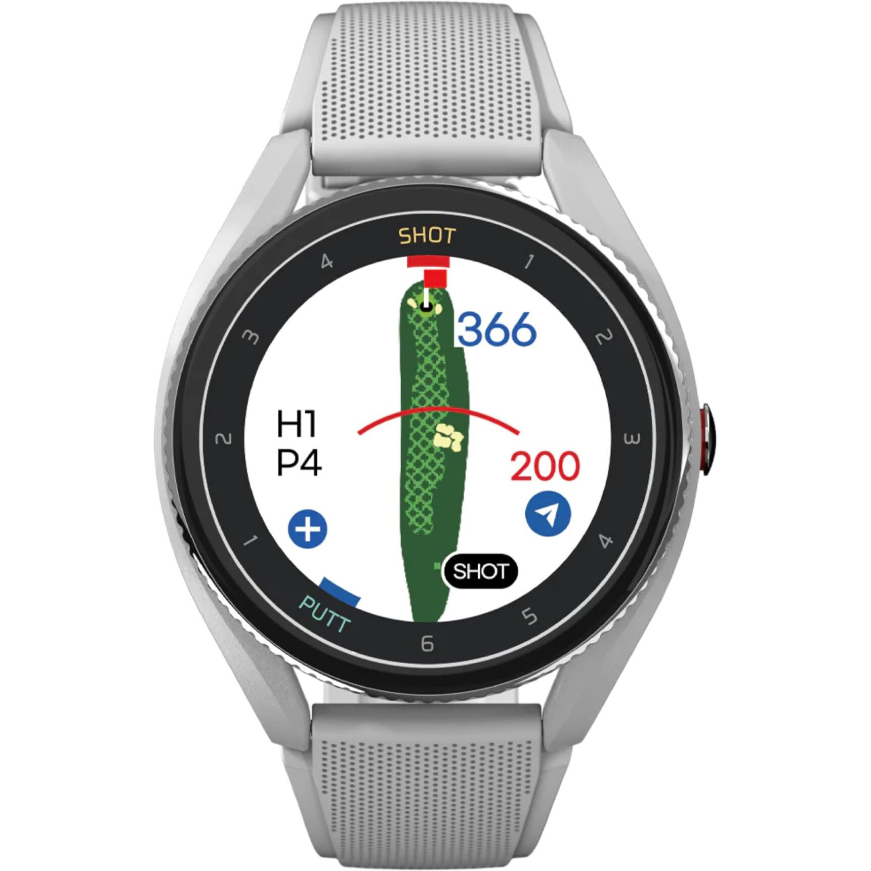 Voice Caddie T9 Smart Golf Watch With Gps | Golf Swing Analyzer With Slope Calculation & Course Preview | Ideal Golf Gift For Men & Women (Gray)