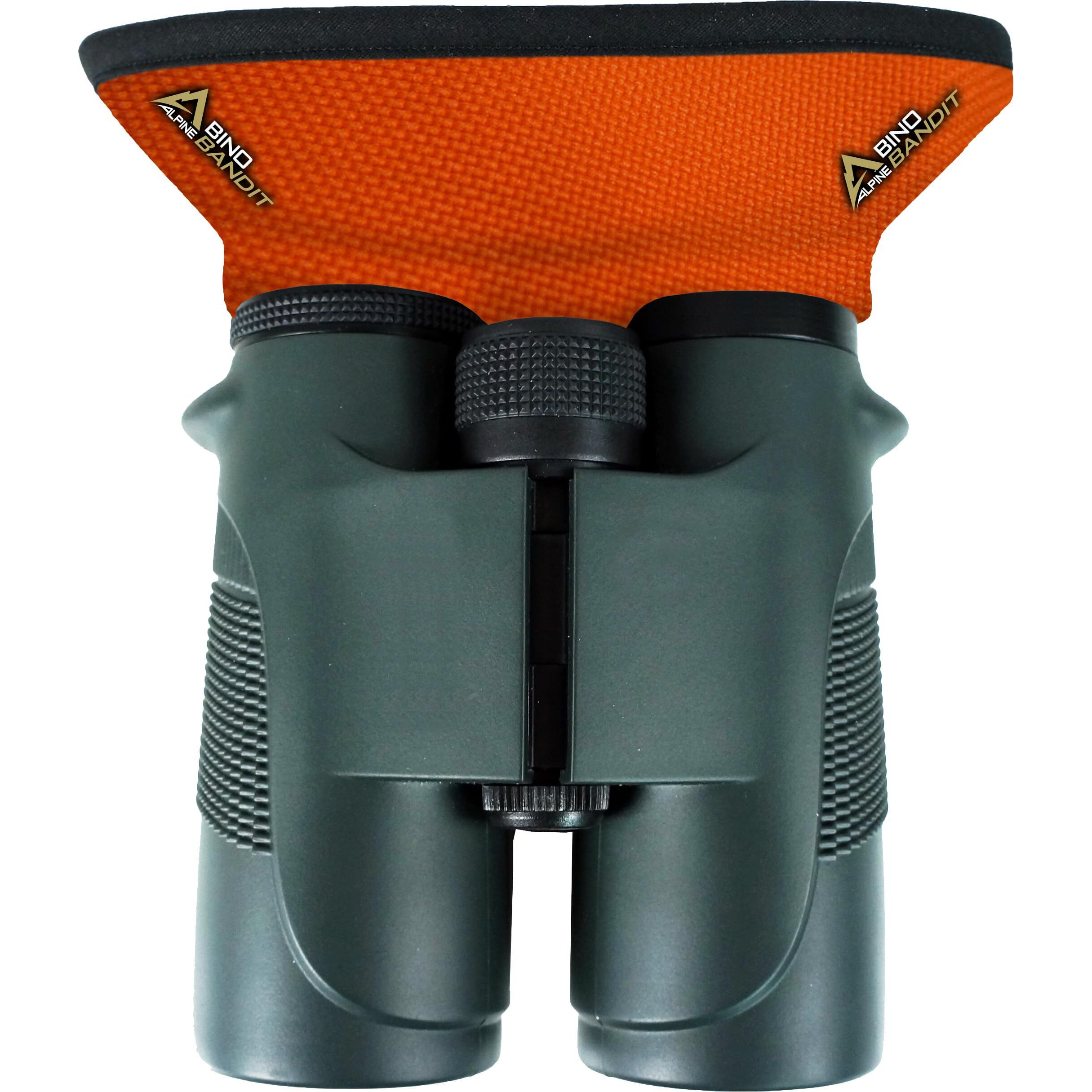 Slicker Bino Bandit - Blocks Glare  Improves Visual Acuity And Reduces Eye Fatigue. Fits All Binoculars  Blaze Orange