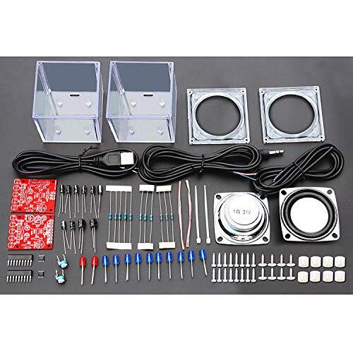 Gikfun Upgraded Usb Mini Amplifier Electronic Transparent Stereo Speaker Box Sound Amplifier Diy Kit For Arduino Ek1918