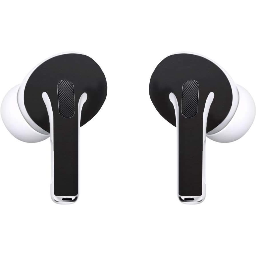 Sopiguard Skin For Apple Airpods Pro Earbuds Sticker Vinyl Wrap (3M Matte Black)