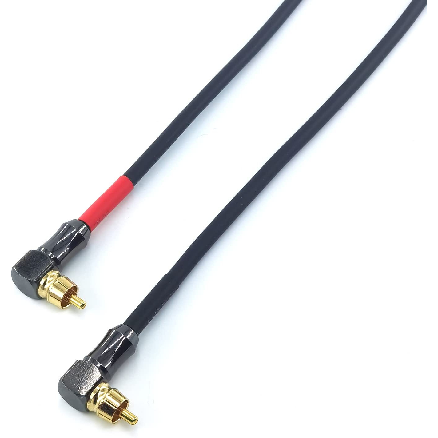 Wjstn-061 Right Angle Rca To Right Angle Rca Cable Male-To-Male Rca Audio Cable 2Pack (3Ft)