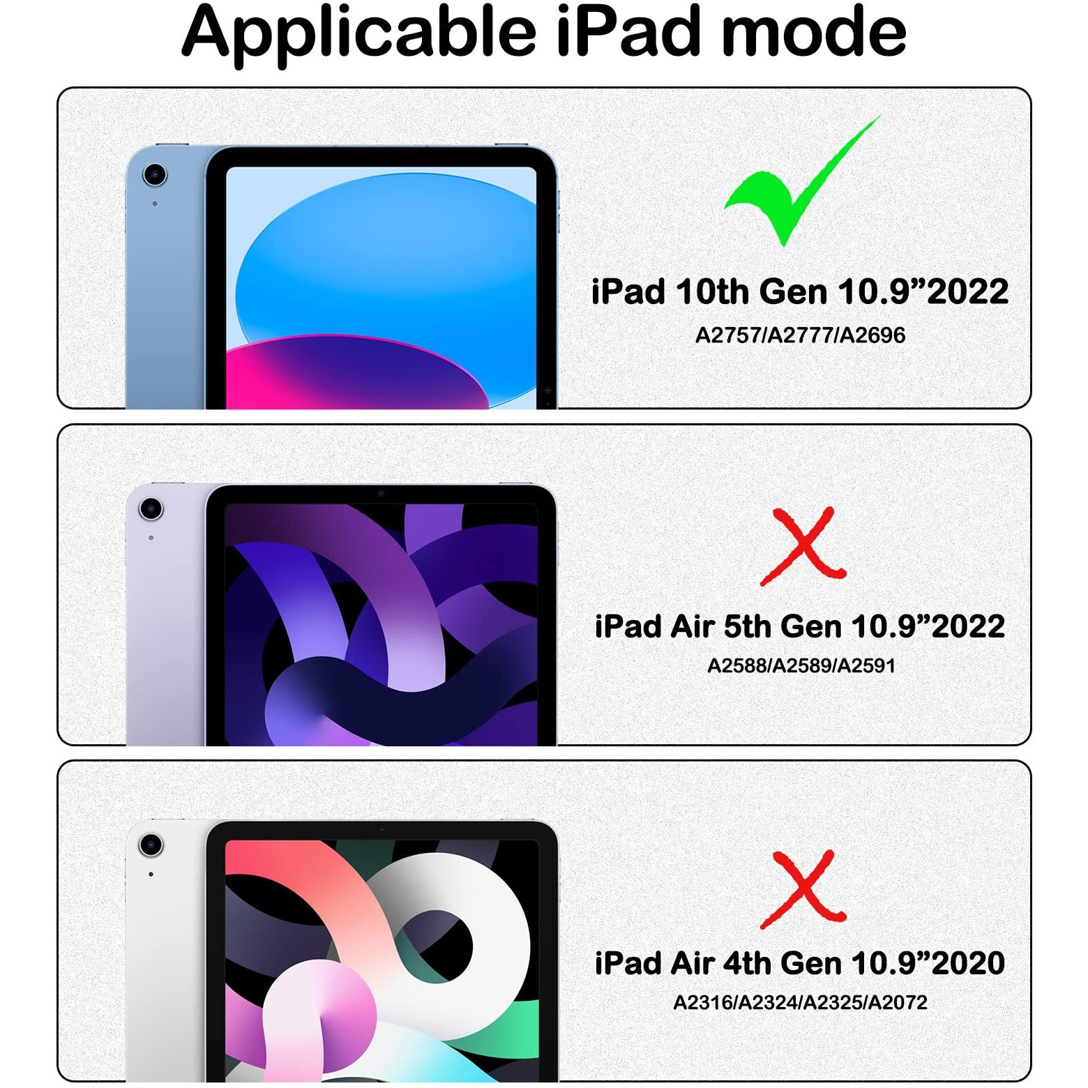 Braecn Case For 10.9  Ipad 10Th Generation 2022 A2696 A2757 A2777  Protective Silicone Rugged With Screen Protector/Swivel Ring Stand/Stable Kickstand/Handle Grip/Shoulder Strap For Kids  Black