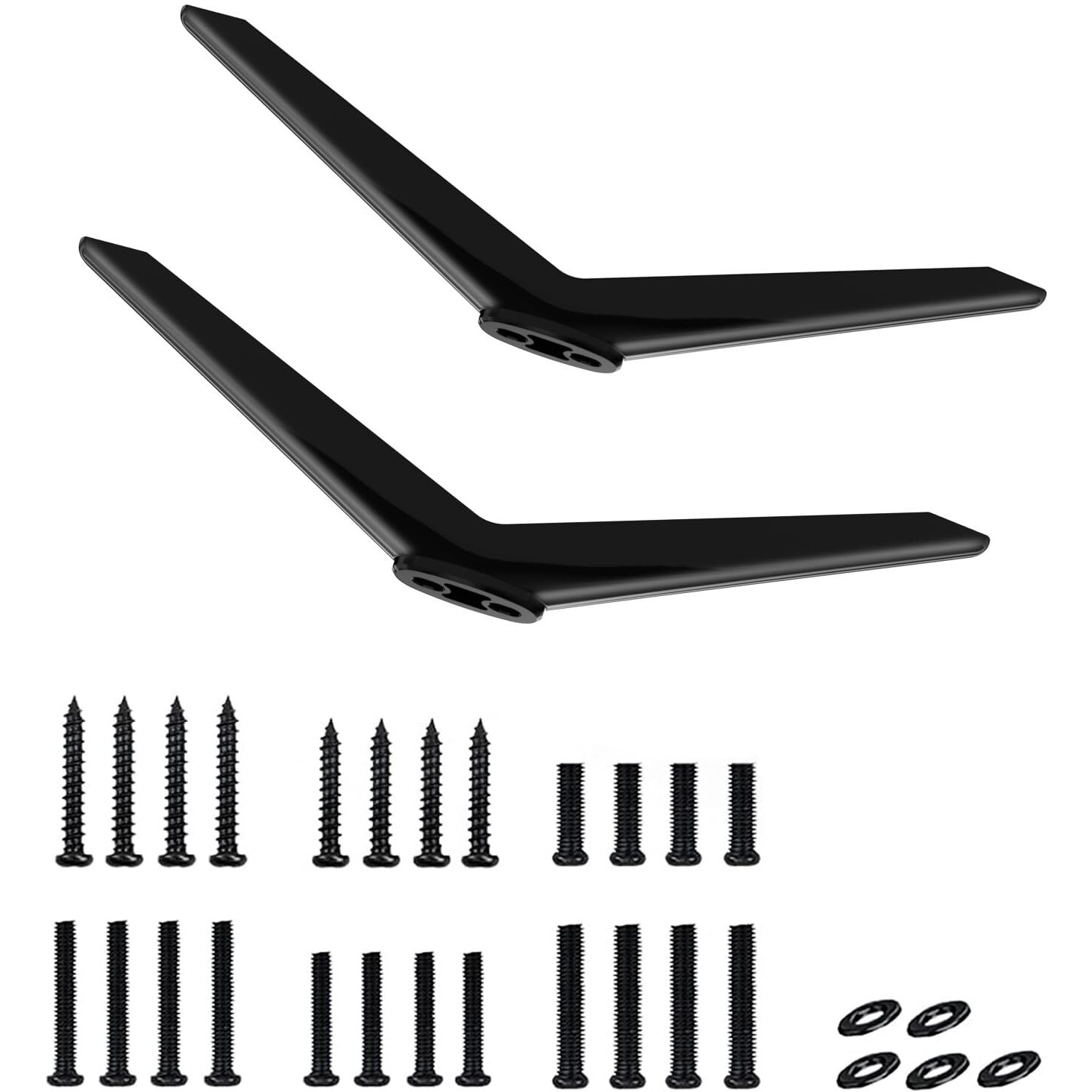 Upgraded Tv Legs For Tcl Roku Tv Legs - 32S321 40S325 43S303 50S425 55S525  Tv Base Stand For Tcl Roku Tv Stand Legs Replacement Tv Feet With Screws For Tcl Tv Stand Legs Easy To Install