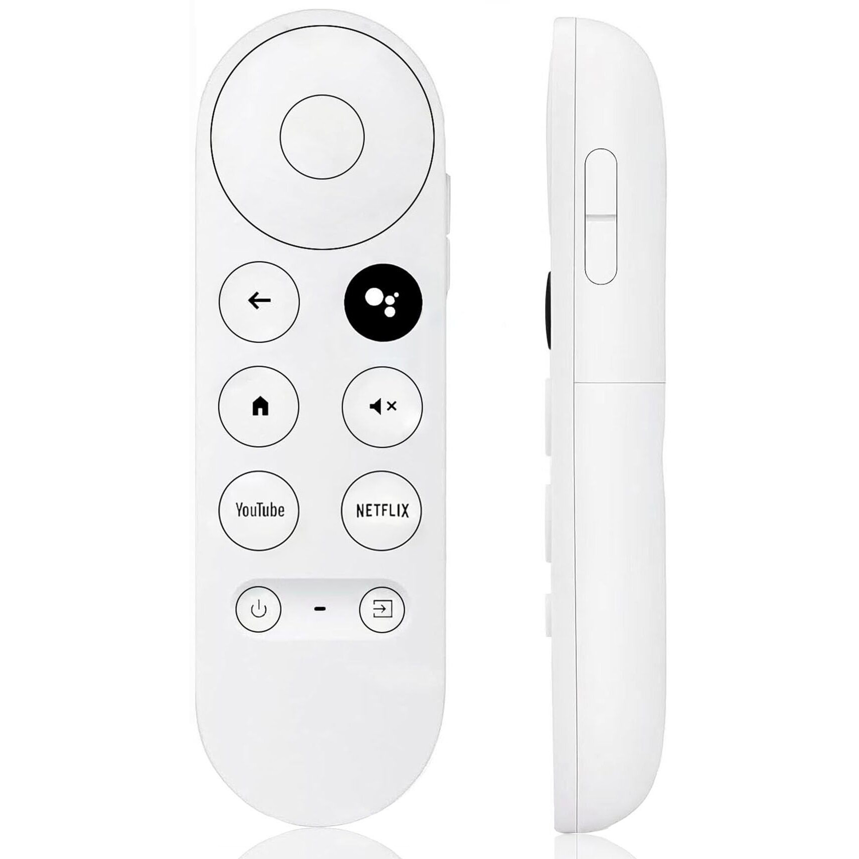 New Voice Remote Control For Google Chromecast Tv 4K (Snow)  Replacement Remote For Google Chromecast 4K Snow Hd Tv G9N9N Ga01409-Us Ga01919-Us Ga01920-Us Ga01923-Usga01409-Us
