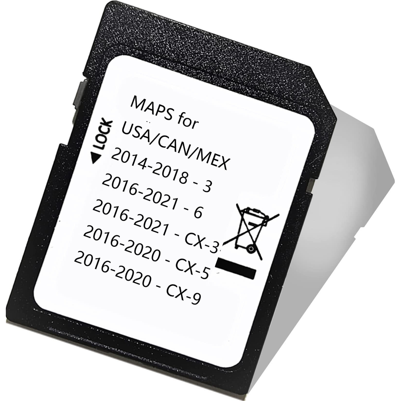 2022 Latest Navigation Sd Card For Maz-Da 3 6 Cx-3 Cx-5 Cx-9 Navigation Sd Card Map Usa/Ca/Mex