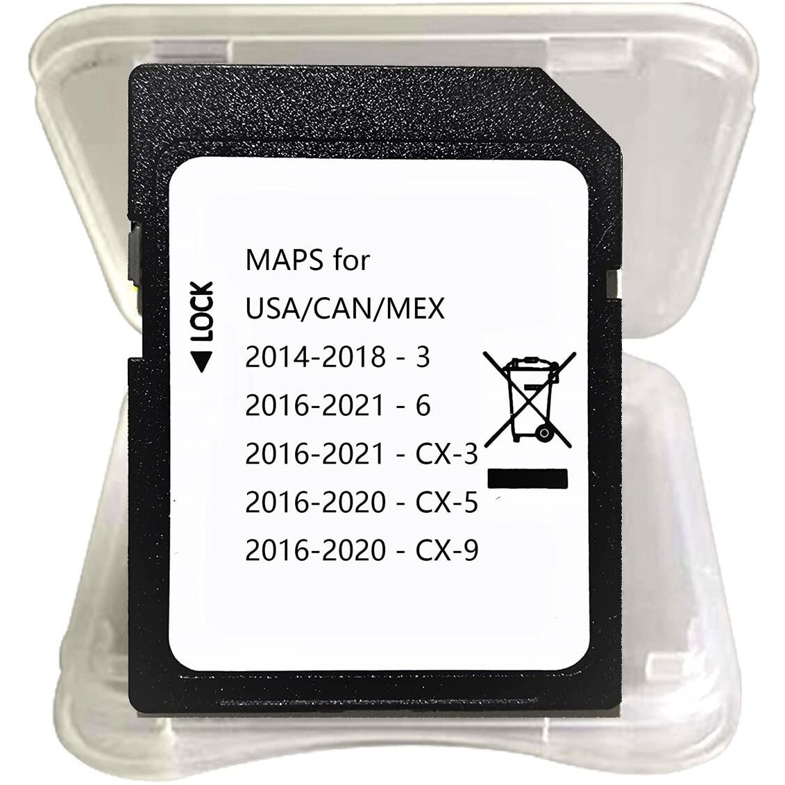 2022 Latest Navigation Sd Card For Maz-Da 3 6 Cx-3 Cx-5 Cx-9 Navigation Sd Card Map Usa/Ca/Mex