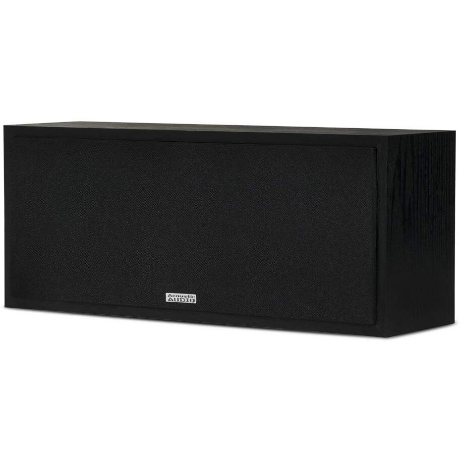 Acoustic Audio Psc-43 Dual 4"" 2-Way Center Channel Loudspeaker 150 Watt - Black Ash Finish