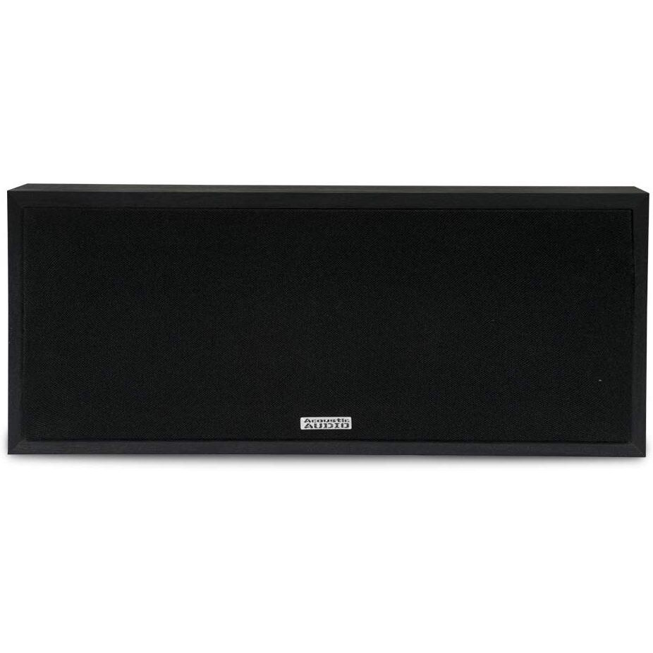 Acoustic Audio Psc-43 Dual 4"" 2-Way Center Channel Loudspeaker 150 Watt - Black Ash Finish