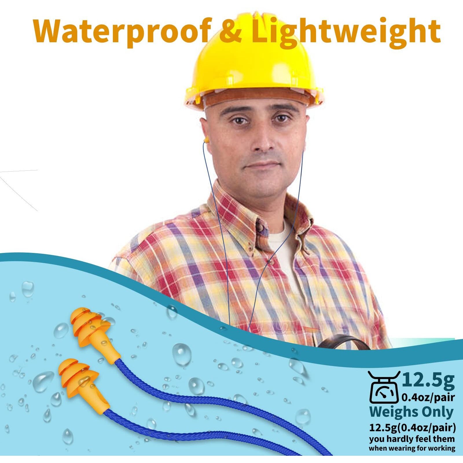 Work Earbuds Headphones  Cuzabe 10 Replacement Earbuds Wired In Ear Headphones For Work  Noise Cancelling Ear Plugs Earphones For Noise Reduction Motorcycle Riding Construction Work