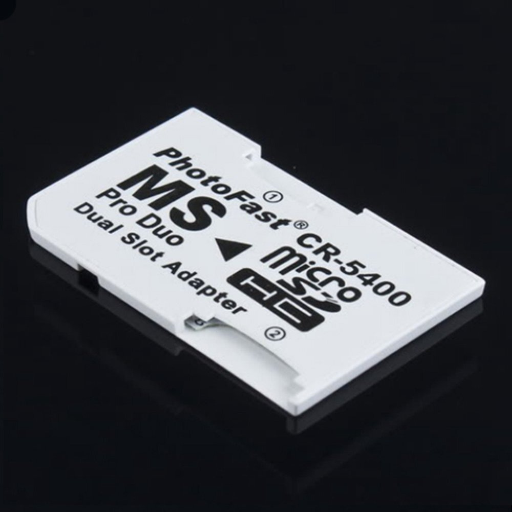 Micro Sd Tf To Memory Stick Ms Pro Duo For Psp 1000/2000 / 3000 Card Dual 2 Slot Adapter Converter Cr-5400 Cr5400