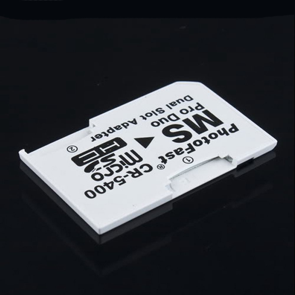 Micro Sd Tf To Memory Stick Ms Pro Duo For Psp 1000/2000 / 3000 Card Dual 2 Slot Adapter Converter Cr-5400 Cr5400